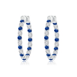 Blue Sapphire Earrings