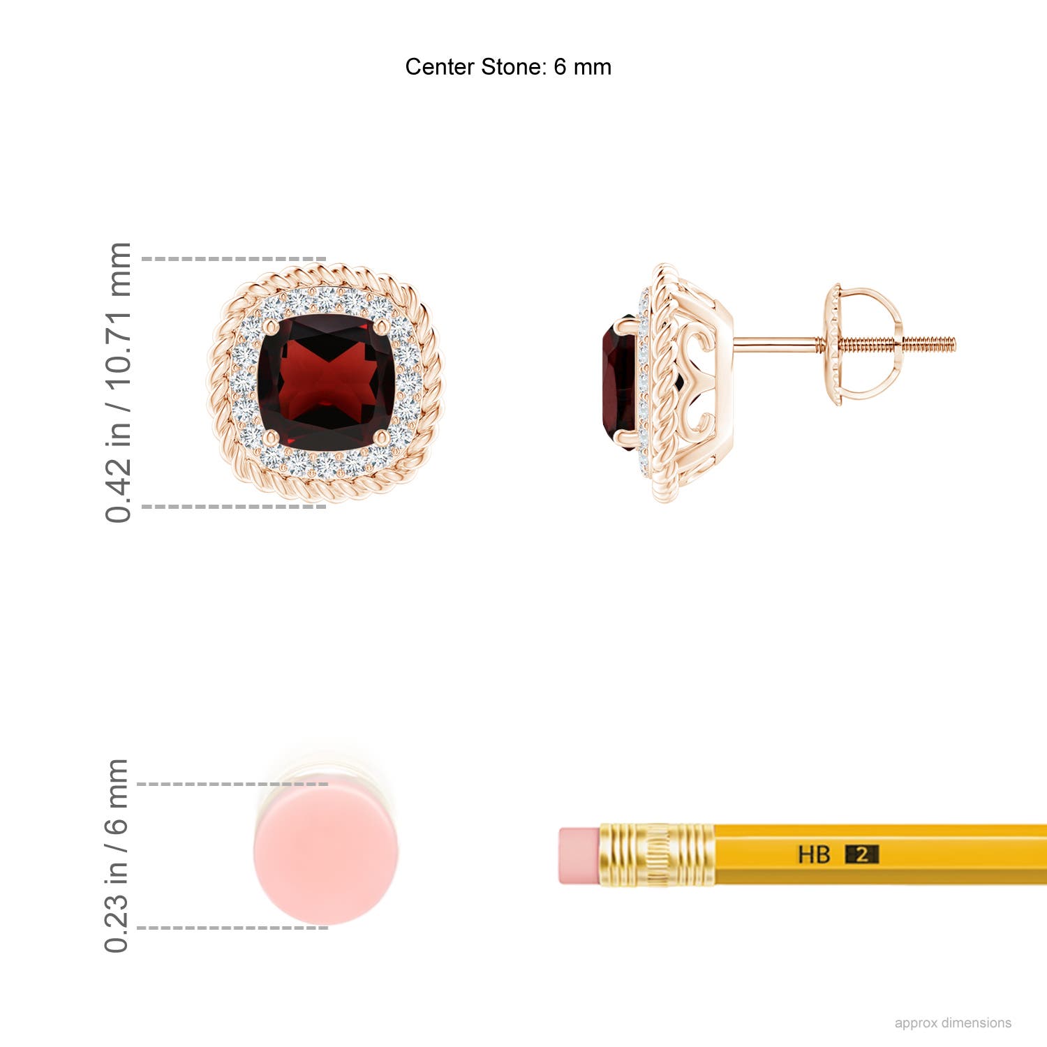 AA - Garnet / 2.74 CT / 14 KT Rose Gold