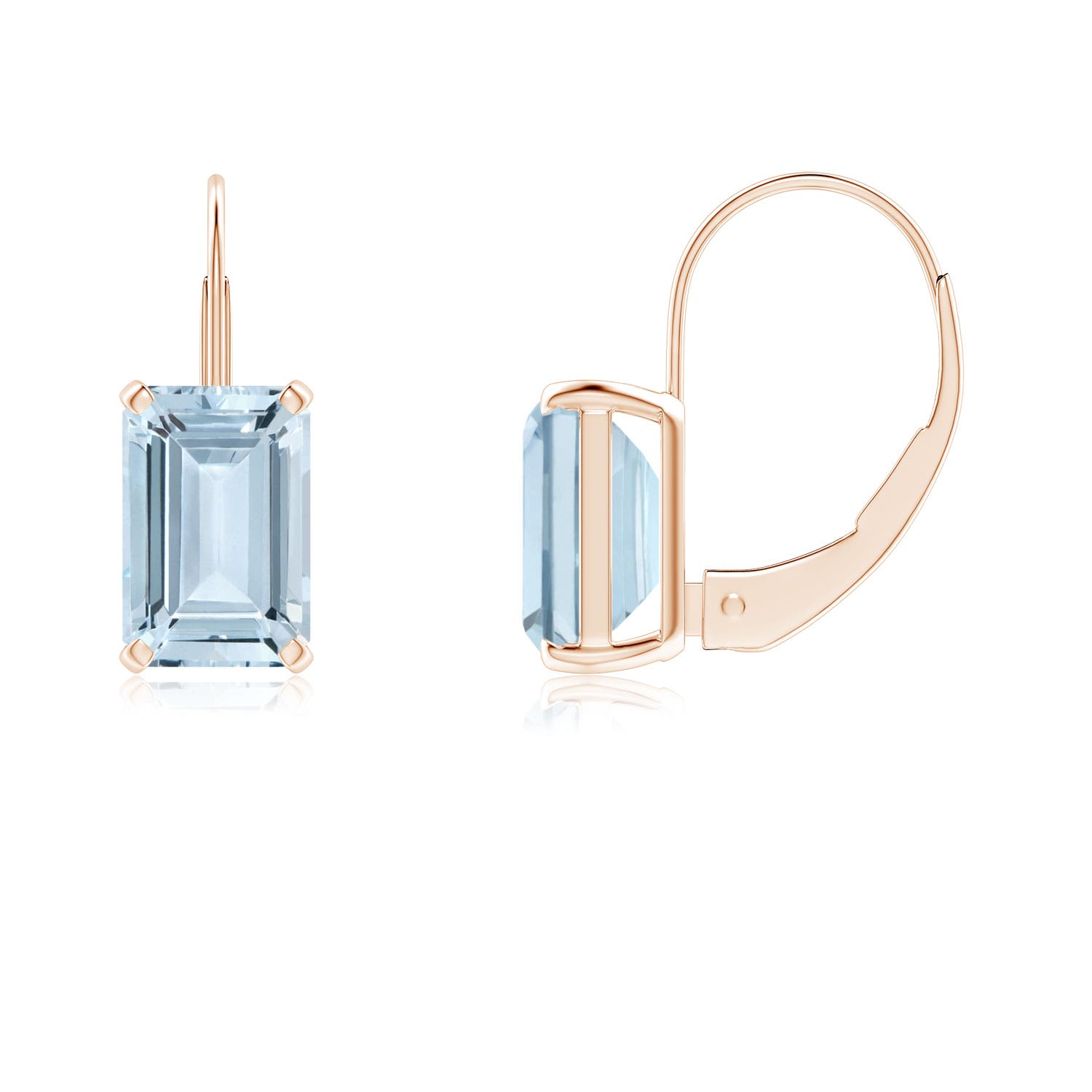 A - Aquamarine / 1 CT / 14 KT Rose Gold