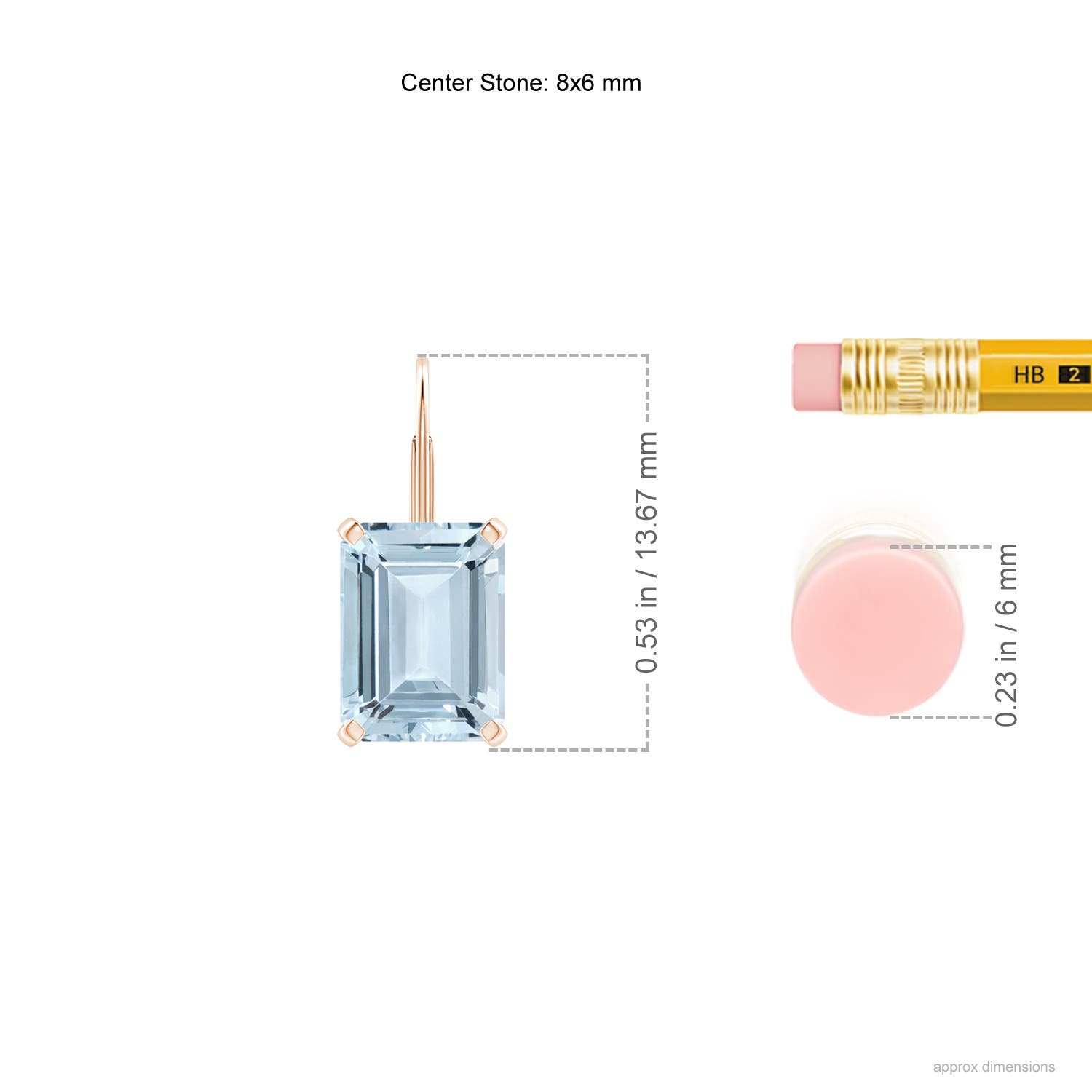 A - Aquamarine / 2.7 CT / 14 KT Rose Gold