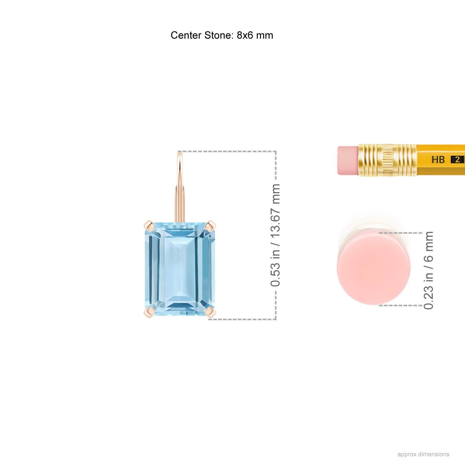 AAA - Aquamarine / 2.7 CT / 14 KT Rose Gold