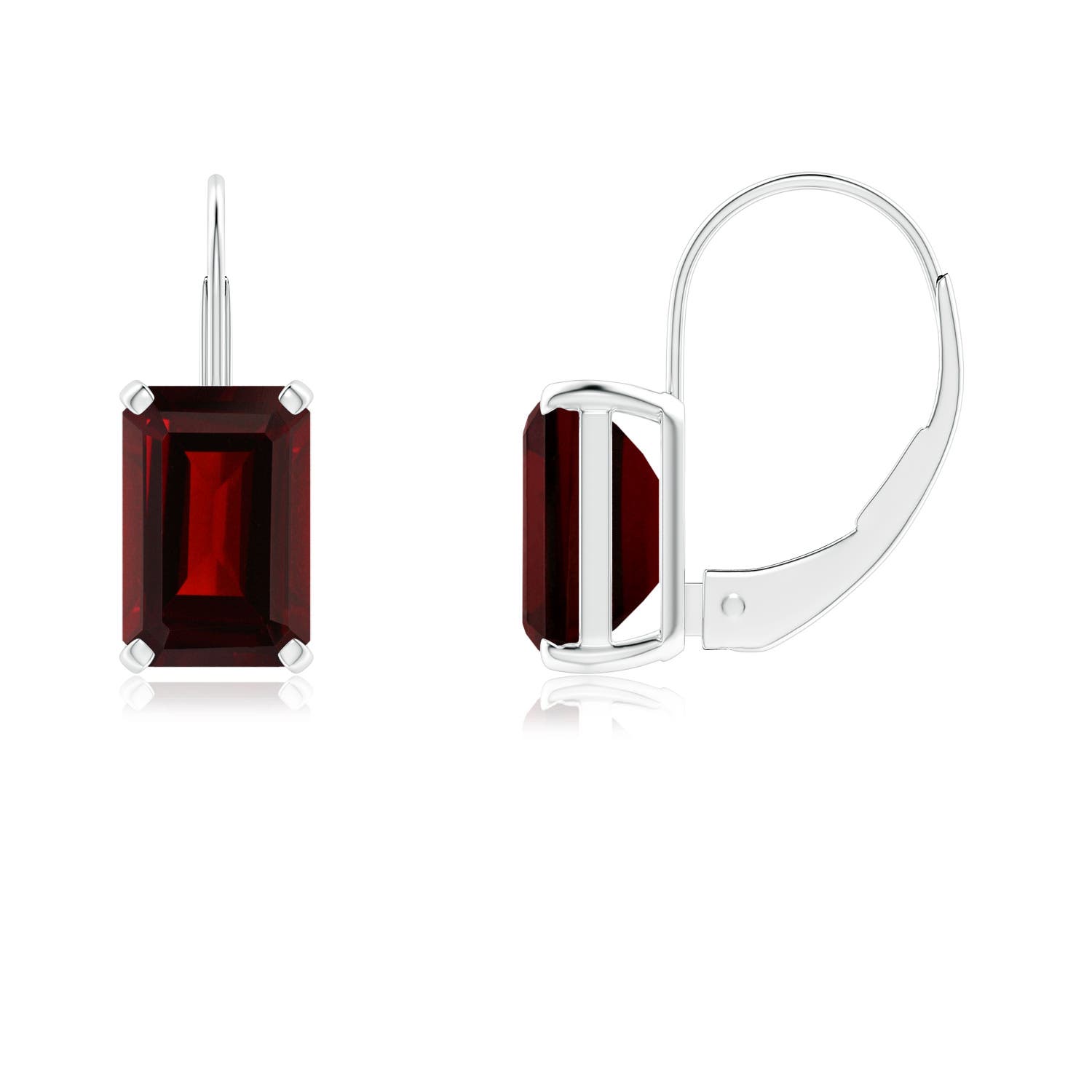 AA - Garnet / 1.4 CT / 14 KT White Gold