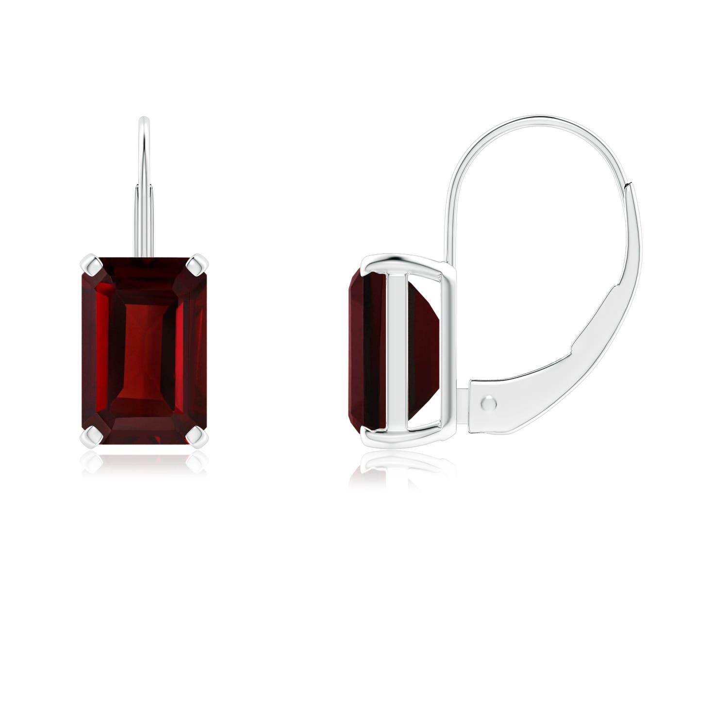 AAA - Garnet / 1.4 CT / 14 KT White Gold