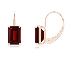 Classic Rose Gold Garnet Earrings