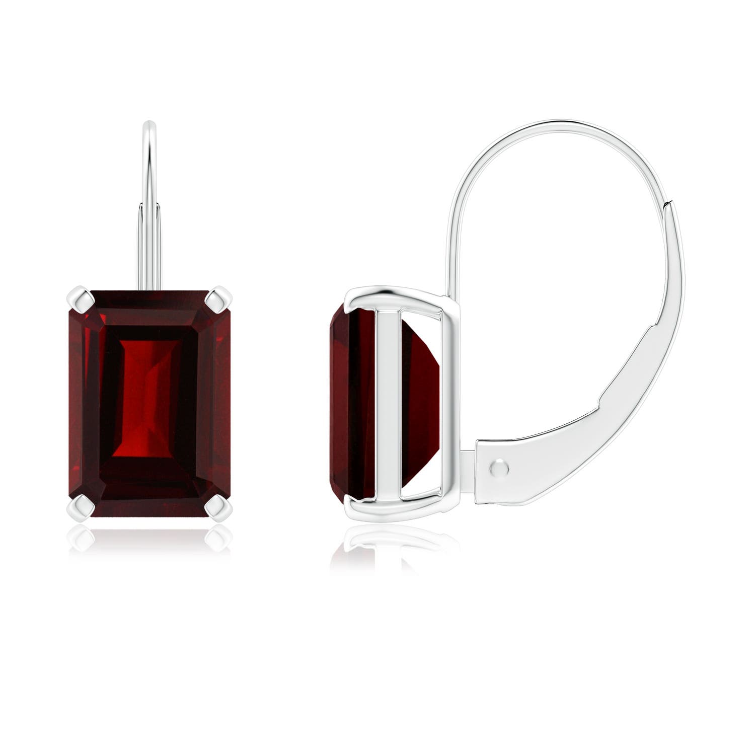 AA - Garnet / 2.4 CT / 14 KT White Gold