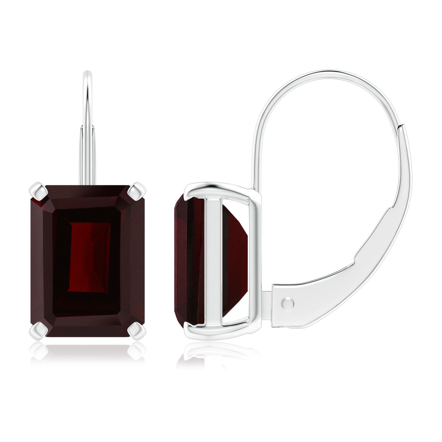 A - Garnet / 3.6 CT / 14 KT White Gold