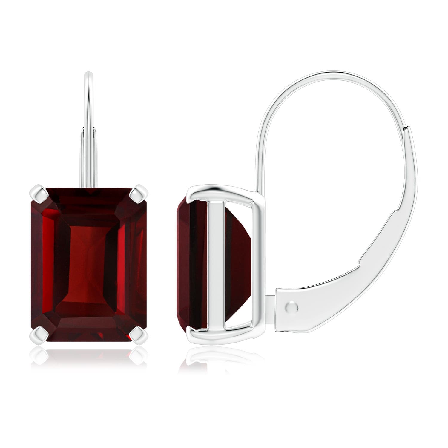 AAA - Garnet / 3.6 CT / 14 KT White Gold