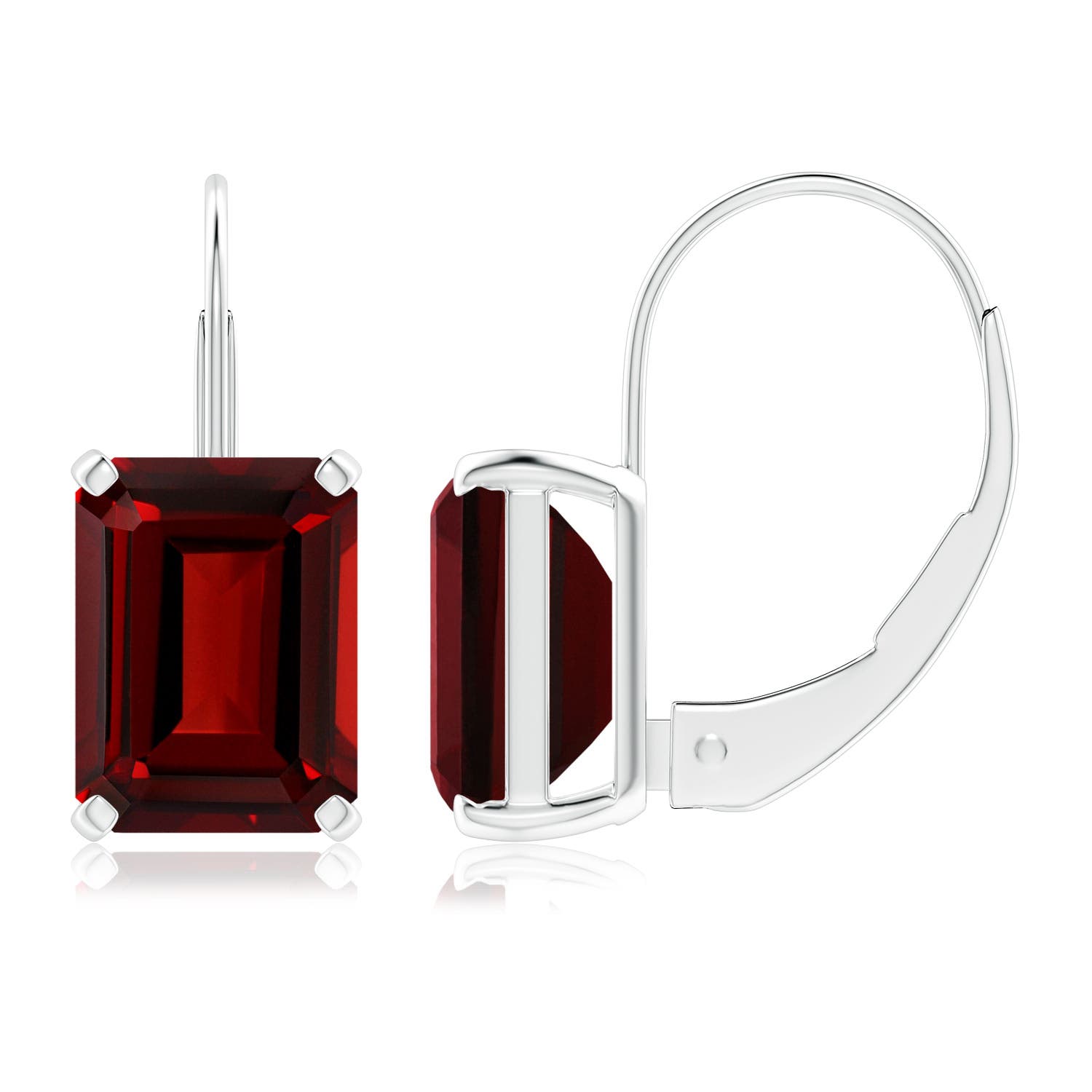 AAAA - Garnet / 3.6 CT / 14 KT White Gold