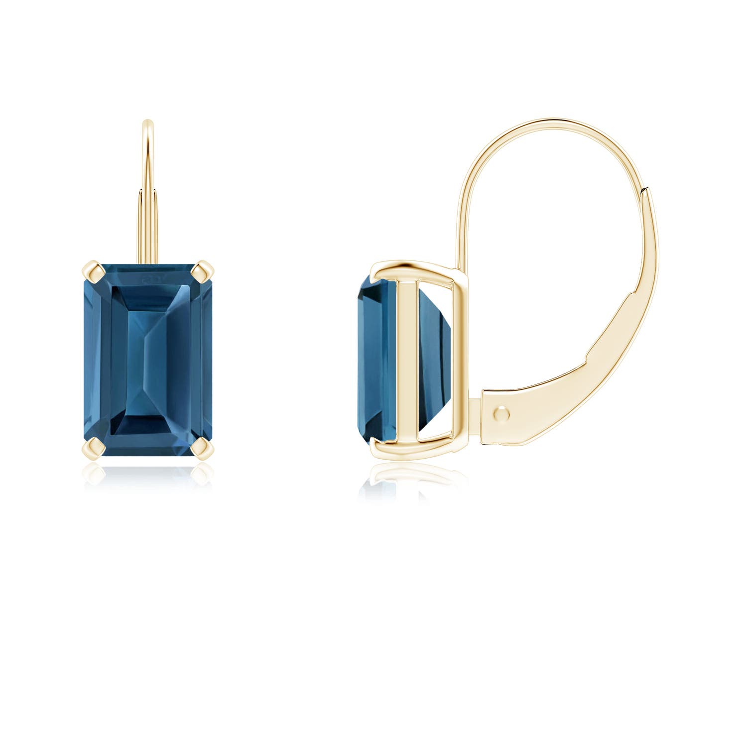 AA - London Blue Topaz / 1.3 CT / 14 KT Yellow Gold