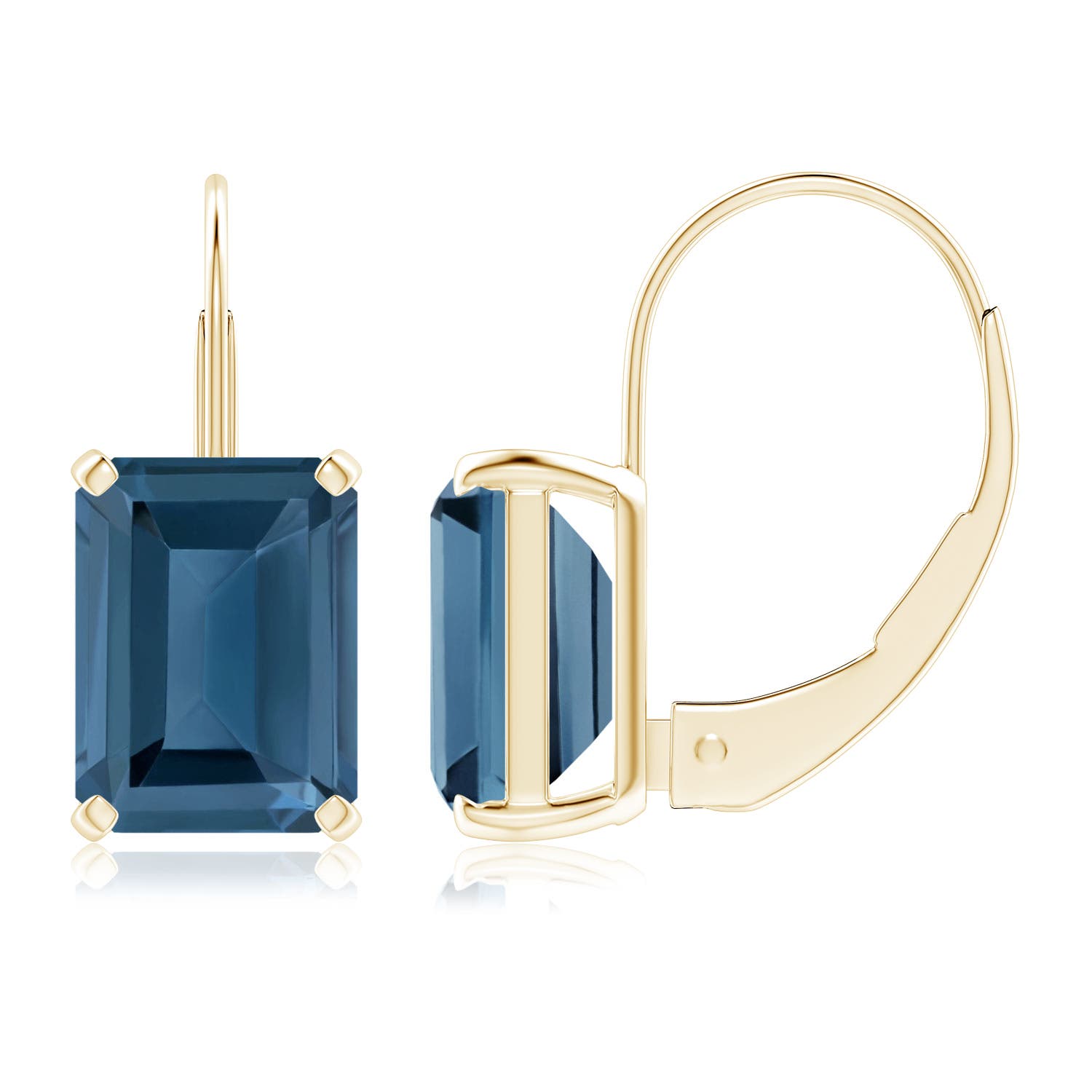 A - London Blue Topaz / 3.9 CT / 14 KT Yellow Gold