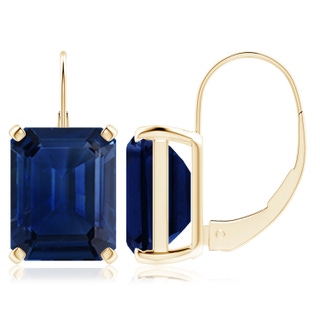 Emerald Cut AAA Blue Sapphire