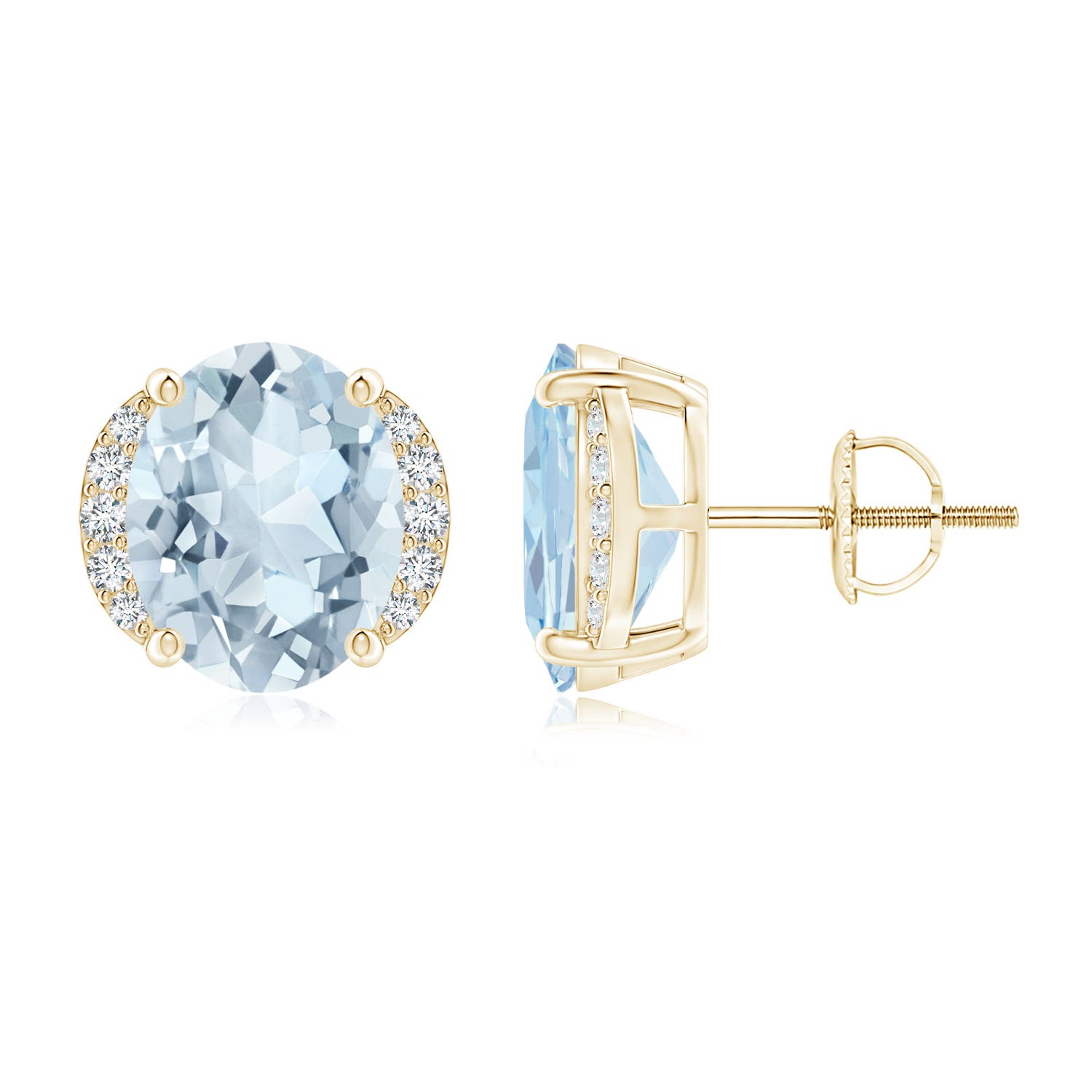 A - Aquamarine / 4.51 CT / 14 KT Yellow Gold