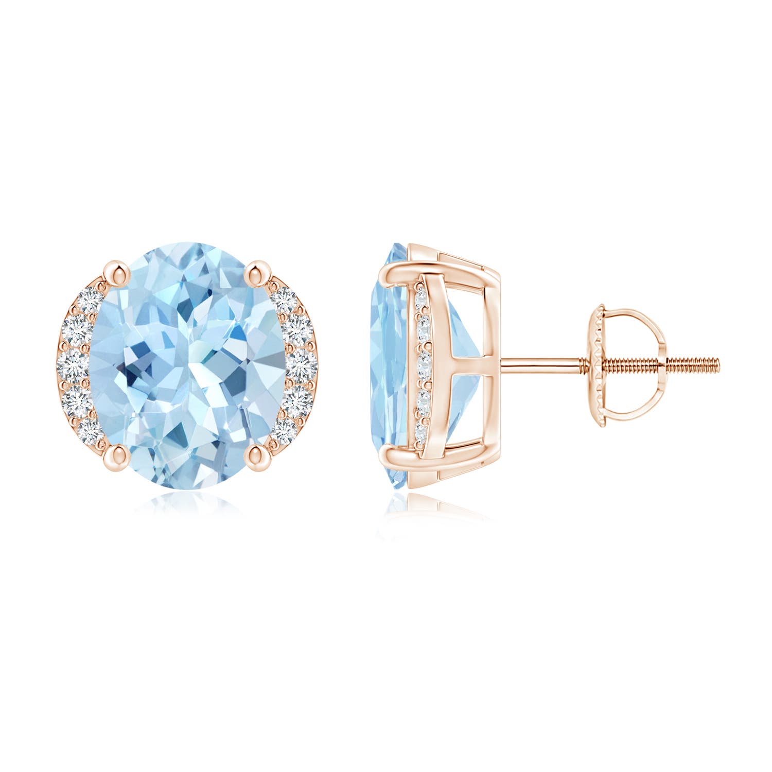 AAA - Aquamarine / 4.51 CT / 14 KT Rose Gold