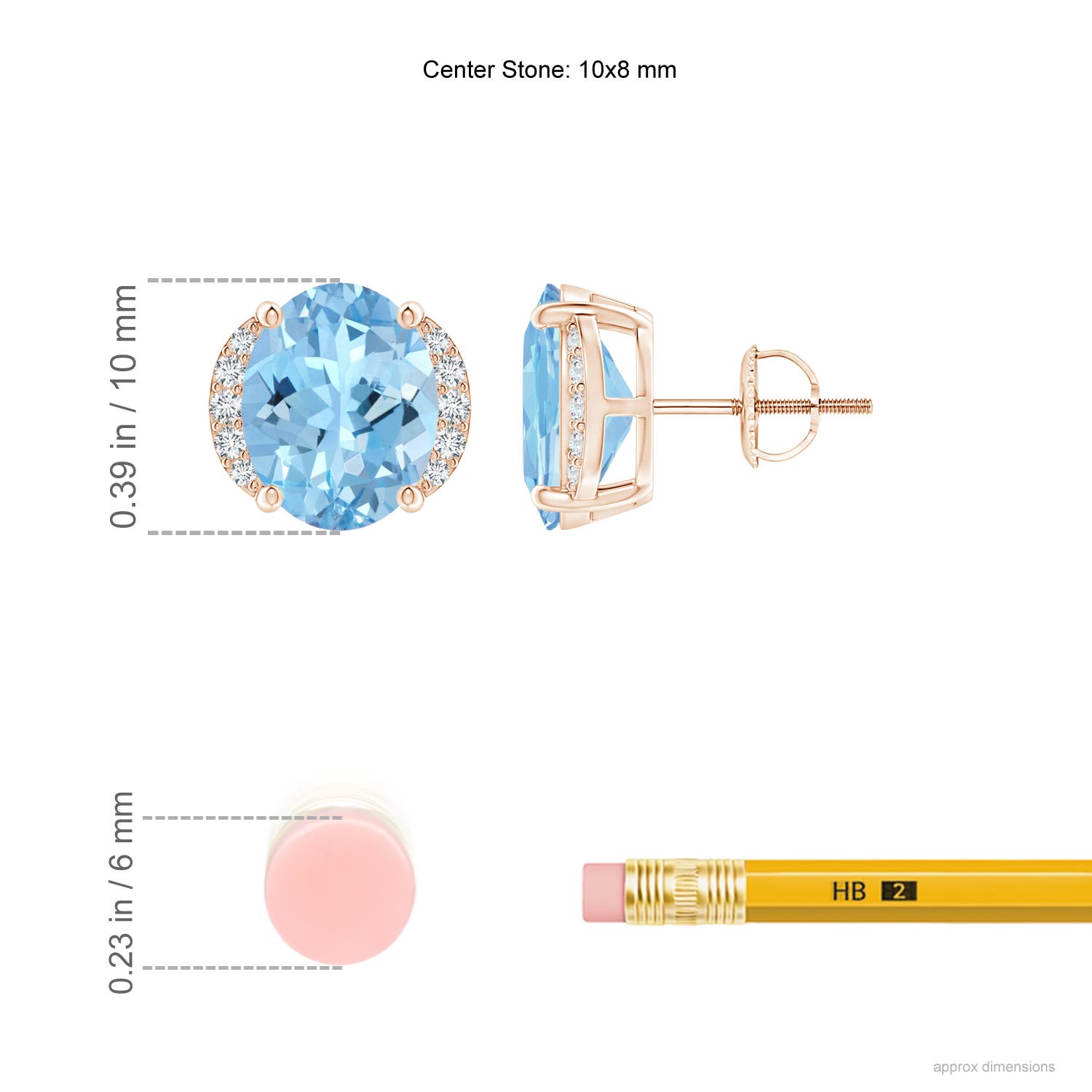 AAAA - Aquamarine / 4.51 CT / 14 KT Rose Gold