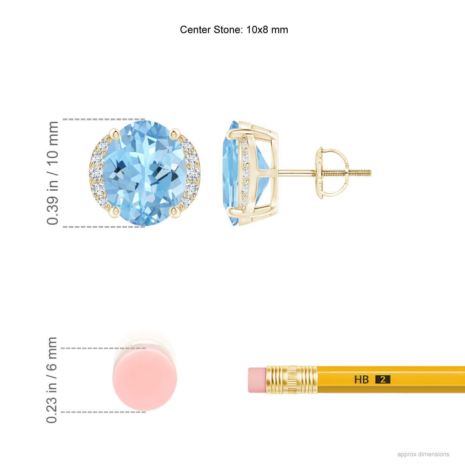 AAAA - Aquamarine / 4.51 CT / 14 KT Yellow Gold