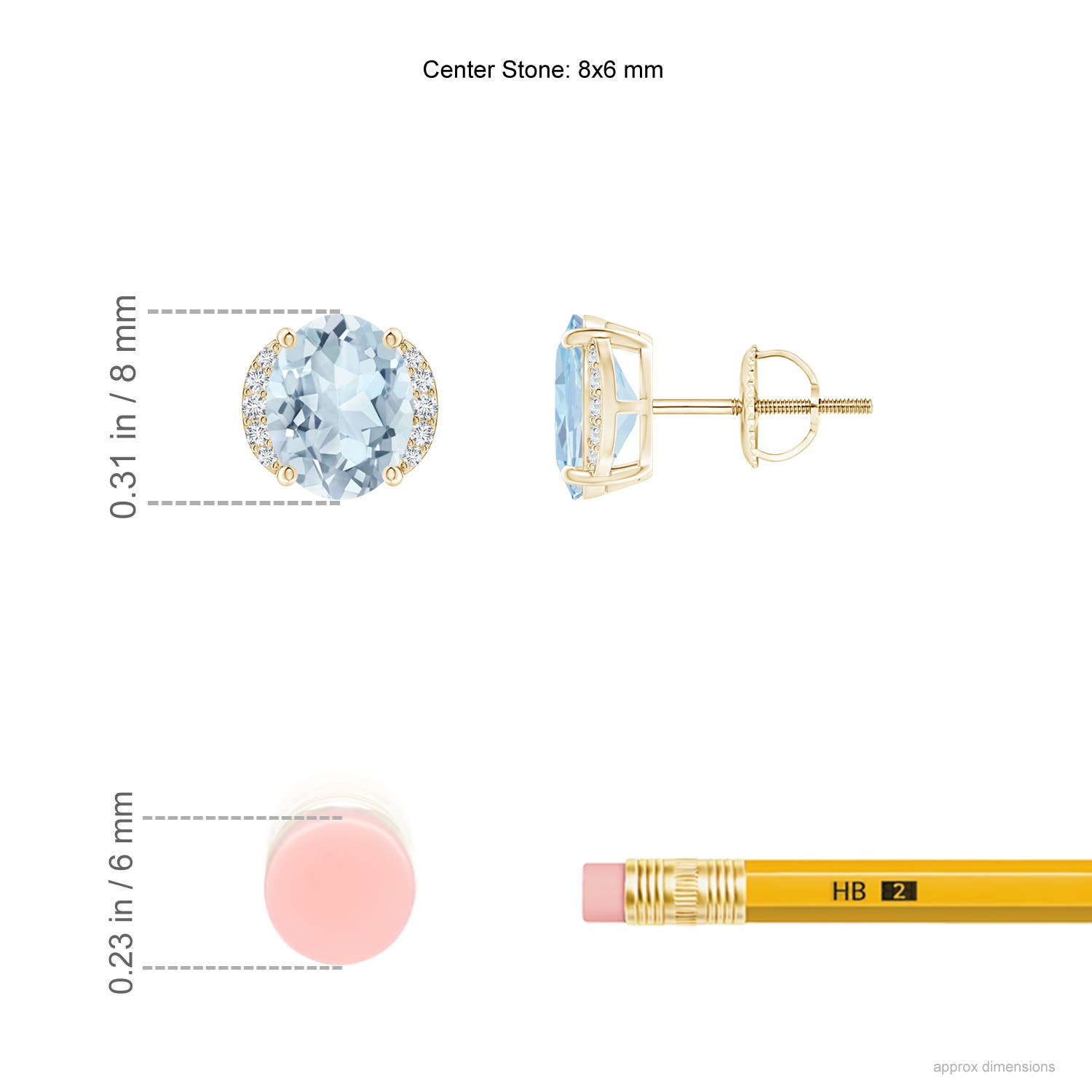 A - Aquamarine / 2.05 CT / 14 KT Yellow Gold