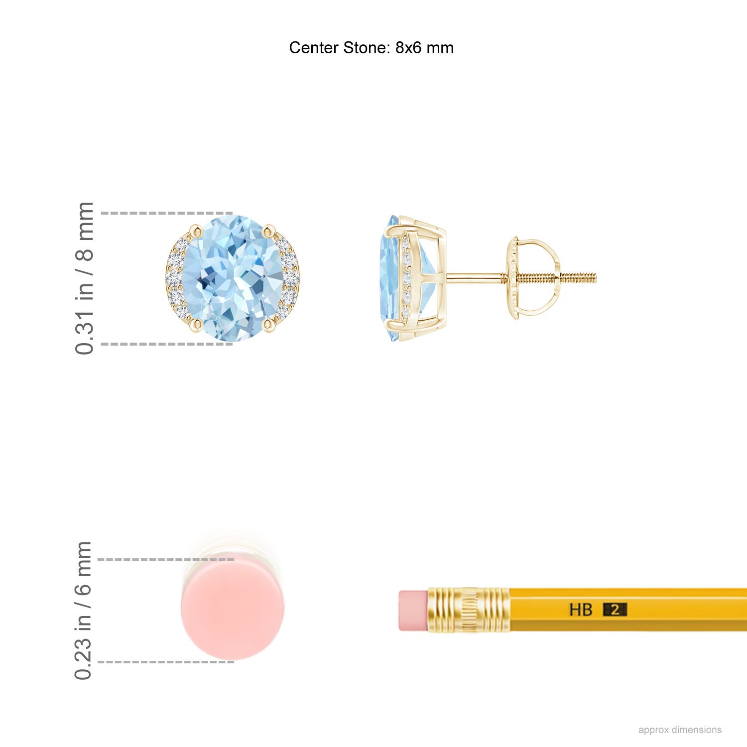 AAA - Aquamarine / 2.05 CT / 14 KT Yellow Gold