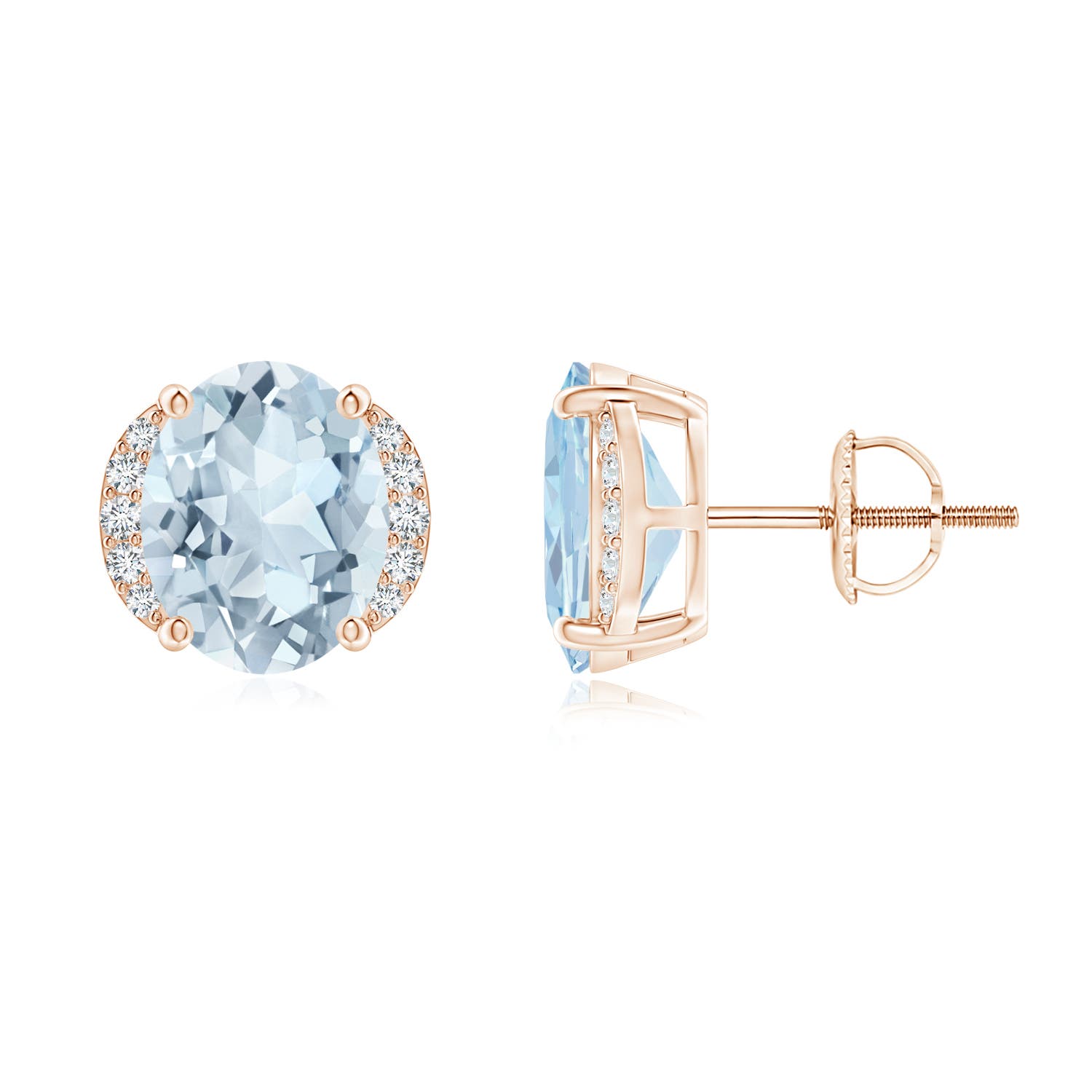 A - Aquamarine / 3.08 CT / 14 KT Rose Gold