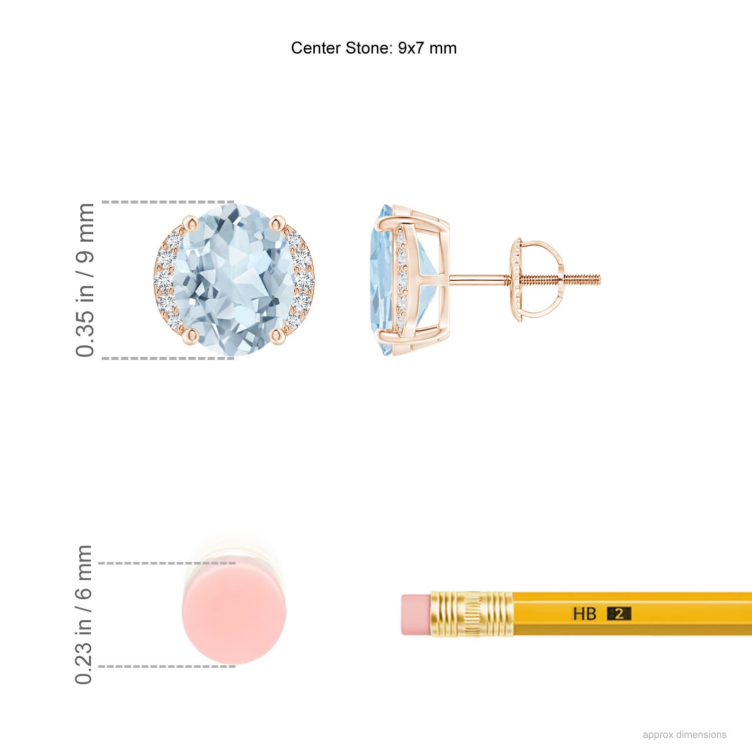 A - Aquamarine / 3.08 CT / 14 KT Rose Gold