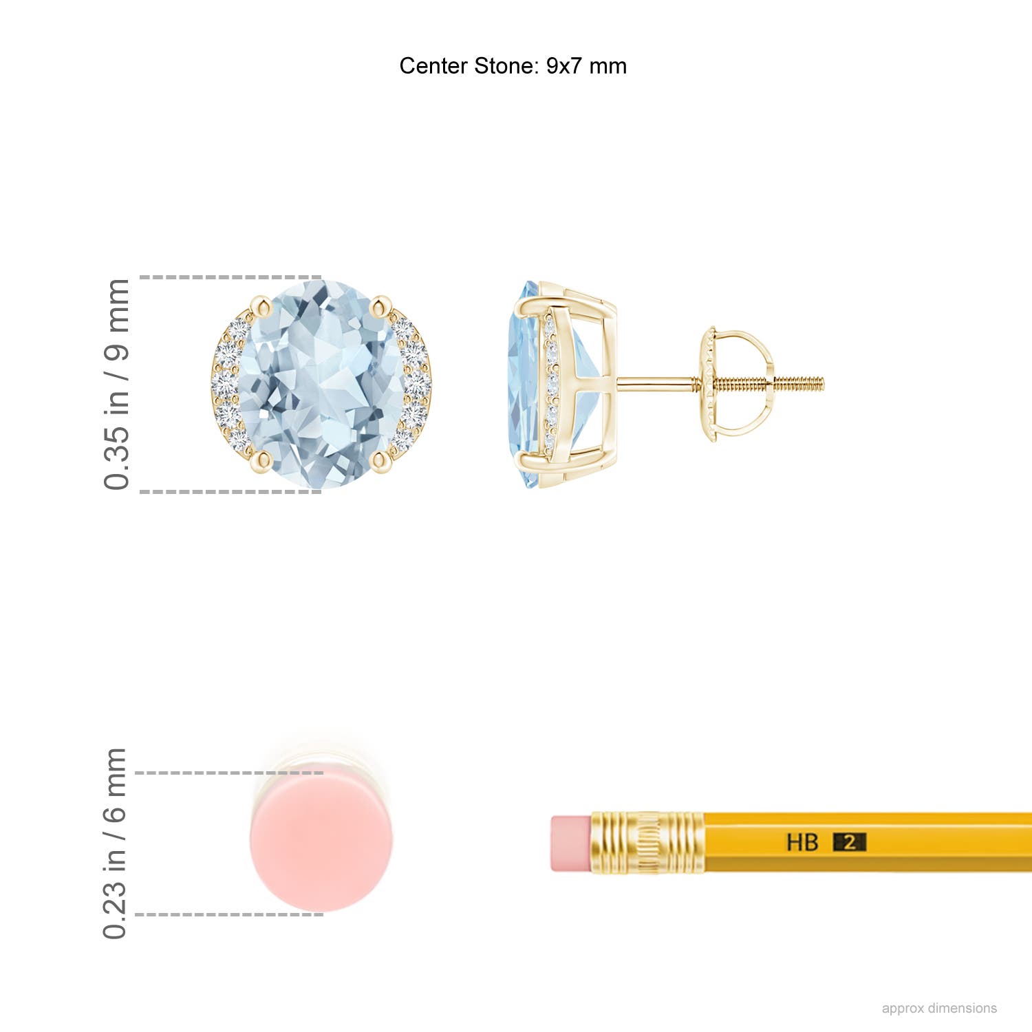 A - Aquamarine / 3.08 CT / 14 KT Yellow Gold