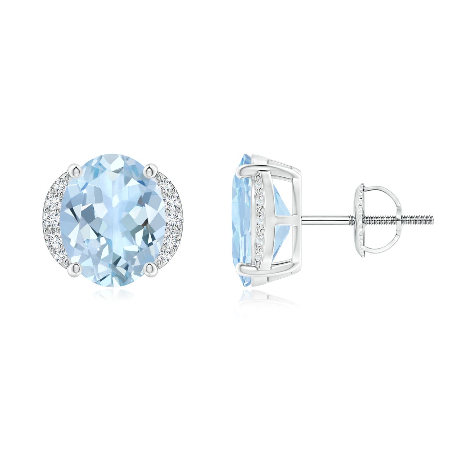 AA - Aquamarine / 3.08 CT / 14 KT White Gold