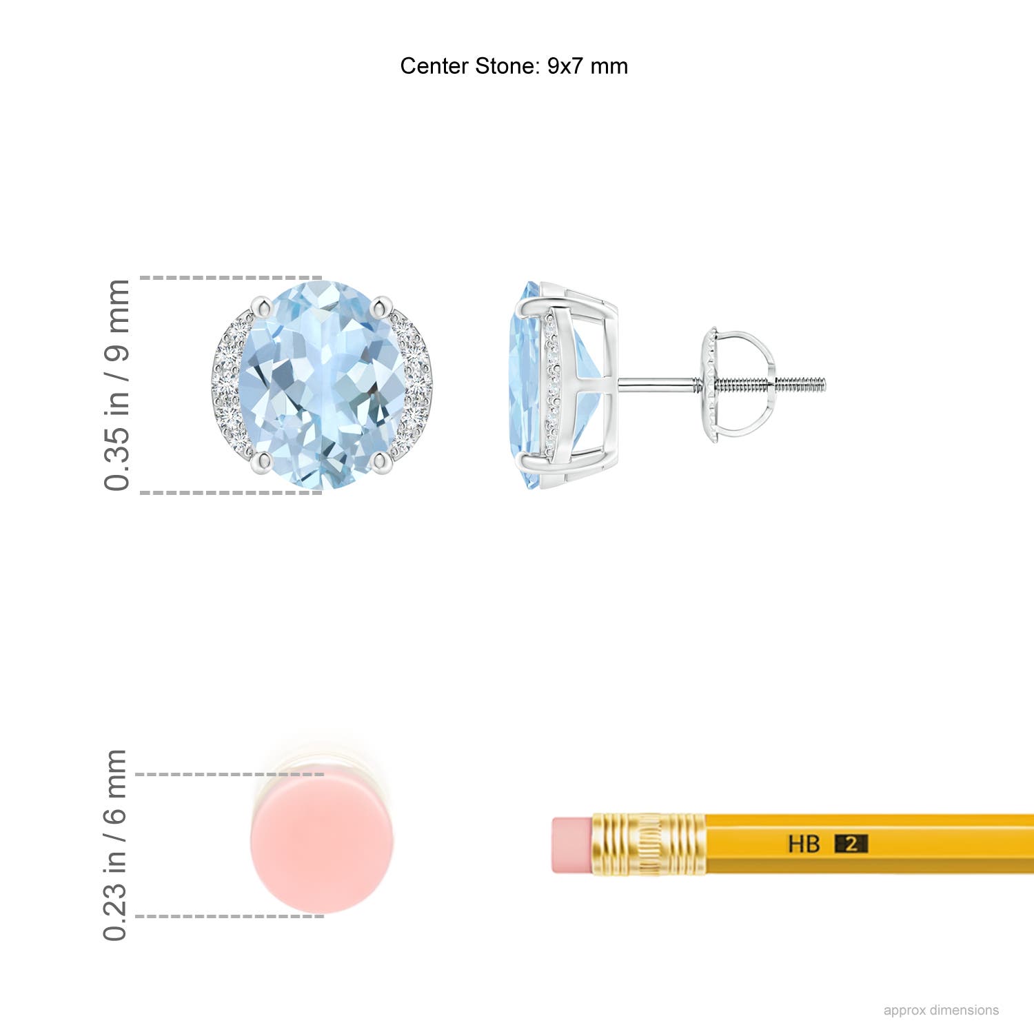 AA - Aquamarine / 3.08 CT / 14 KT White Gold