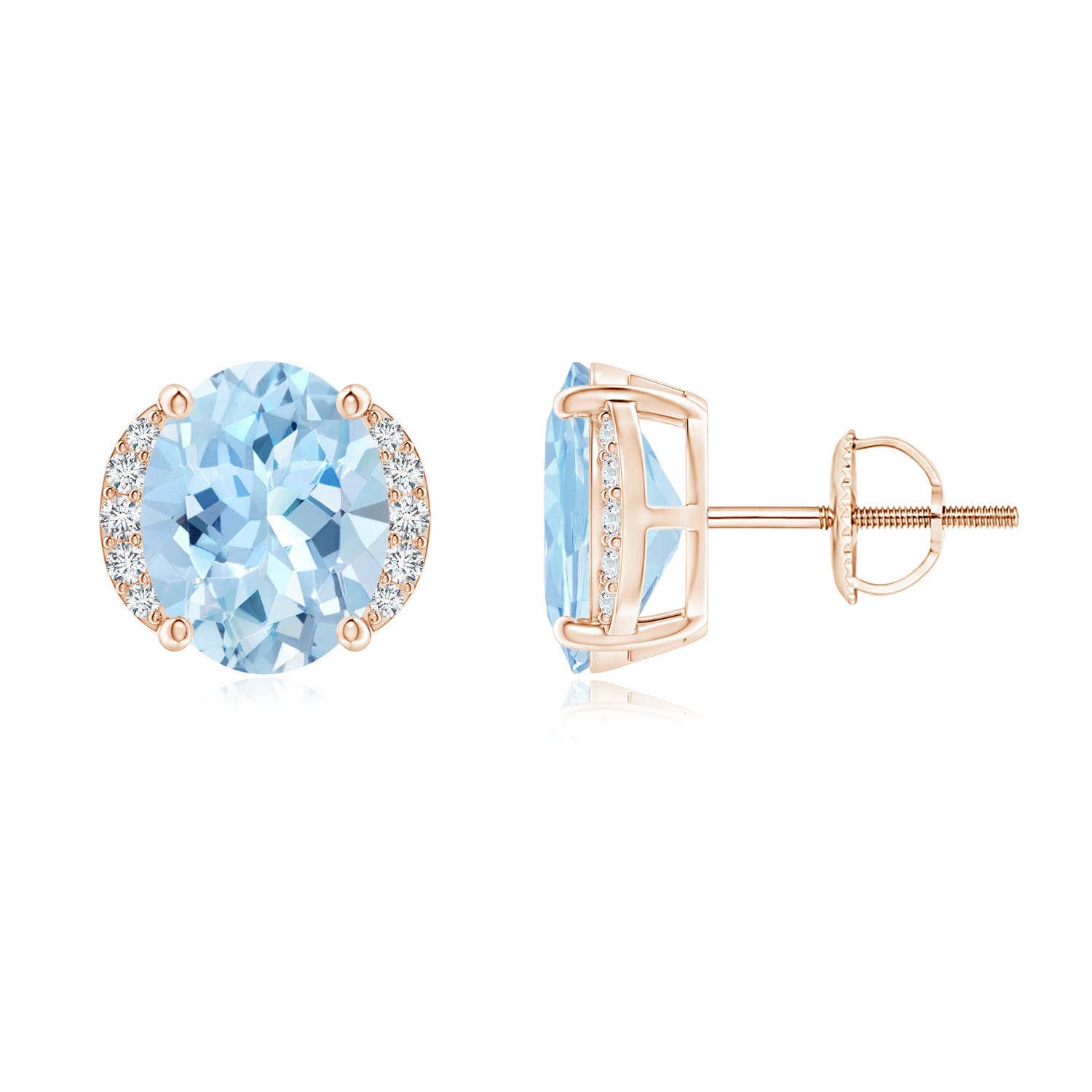 AAA - Aquamarine / 3.08 CT / 14 KT Rose Gold