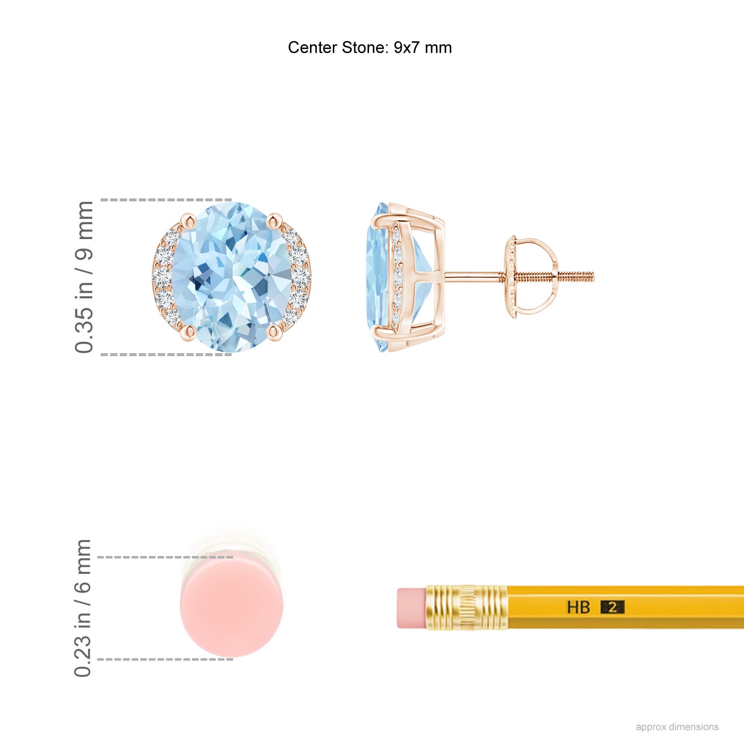 AAA - Aquamarine / 3.08 CT / 14 KT Rose Gold