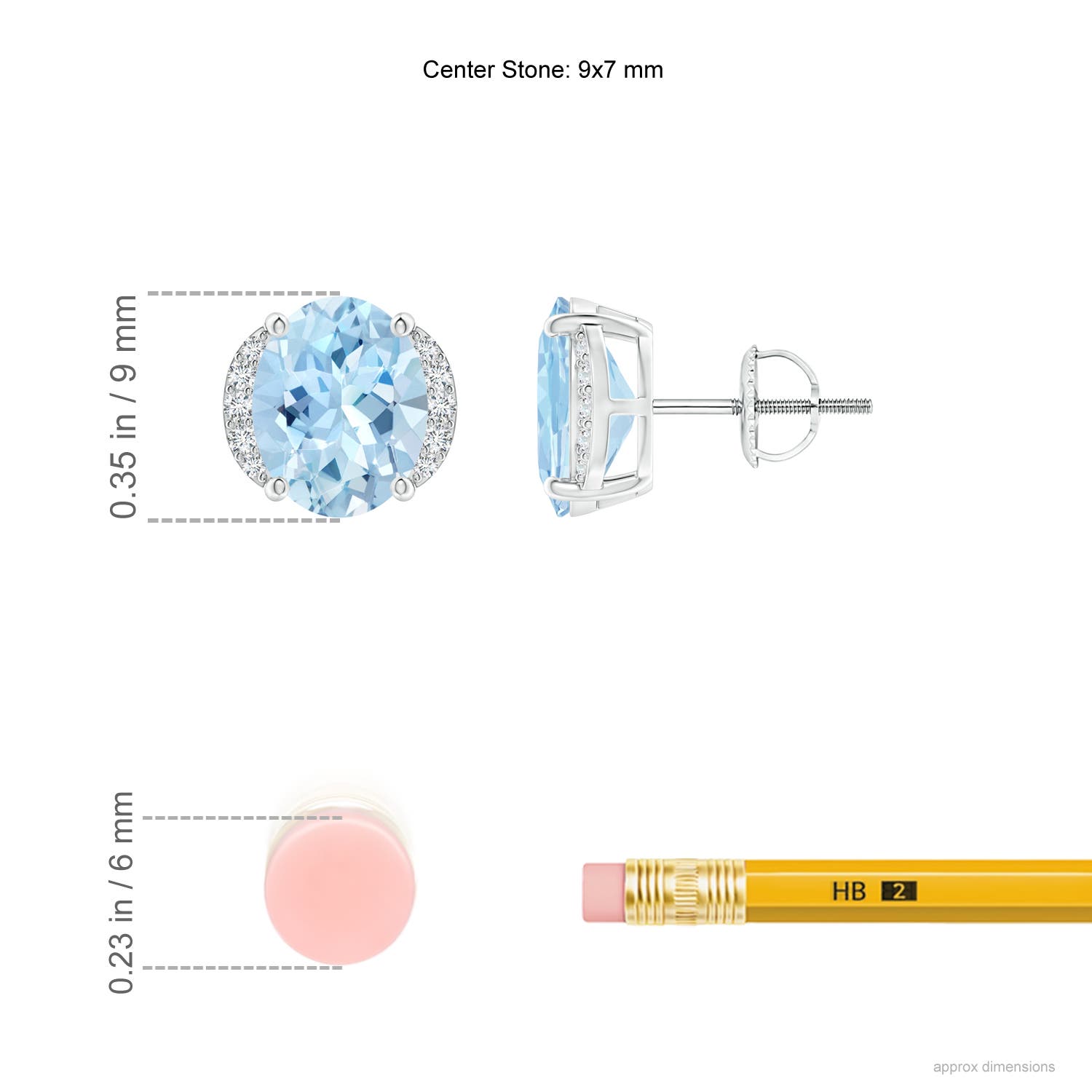 AAA - Aquamarine / 3.08 CT / 14 KT White Gold