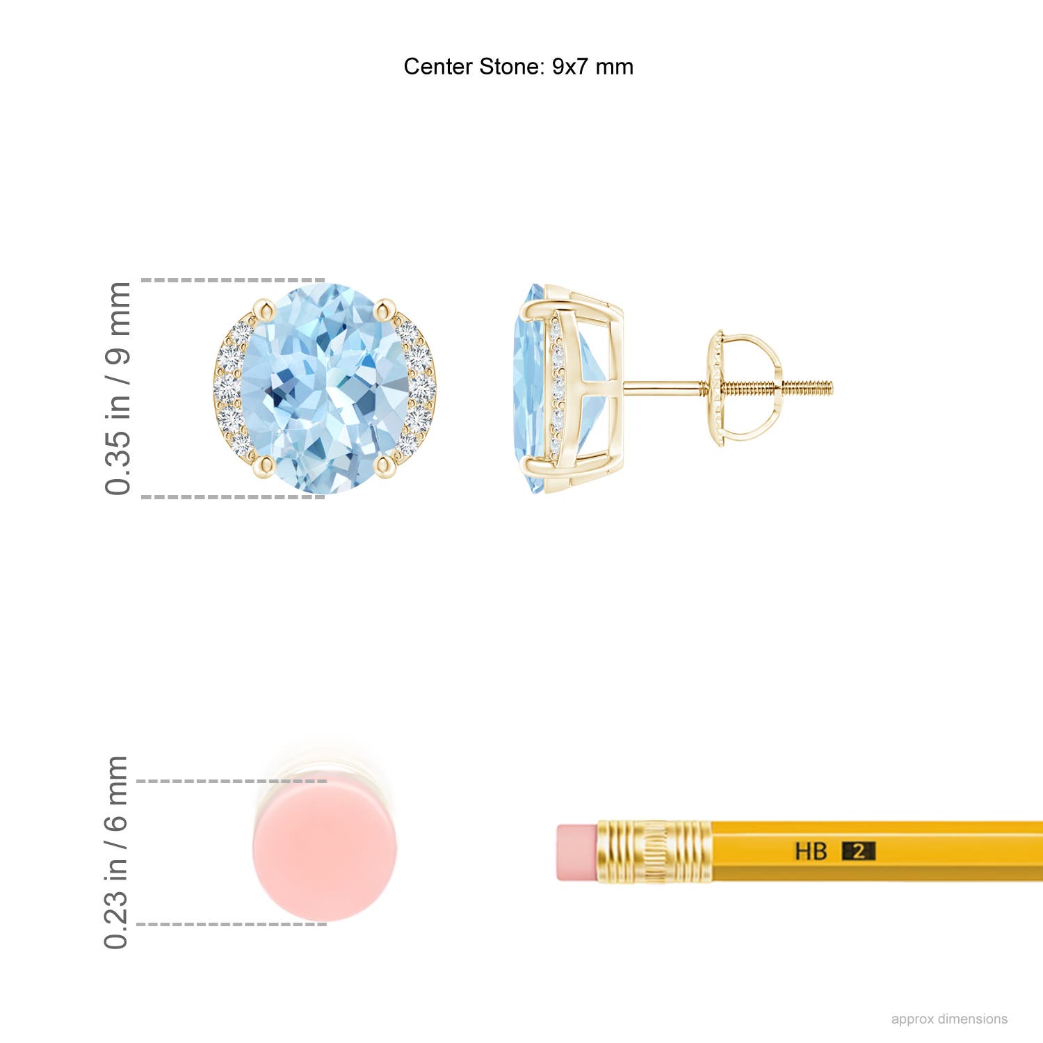 AAA - Aquamarine / 3.08 CT / 14 KT Yellow Gold