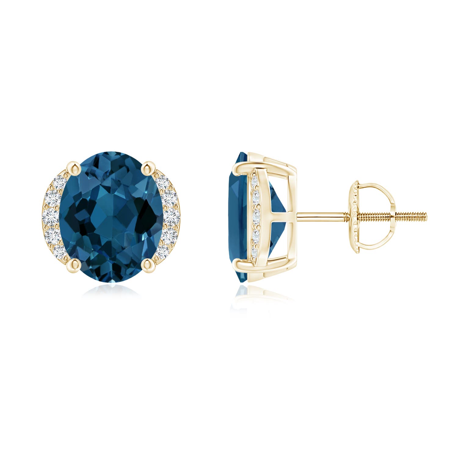 AAA - London Blue Topaz / 4.58 CT / 14 KT Yellow Gold