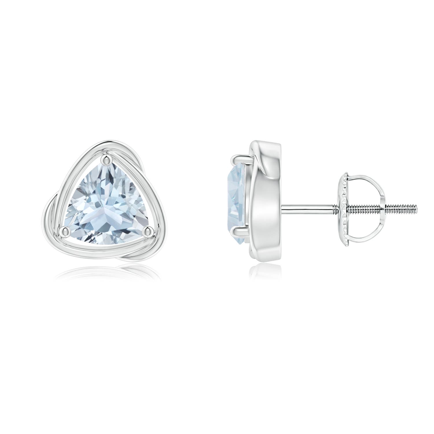 A - Aquamarine / 1.2 CT / 14 KT White Gold