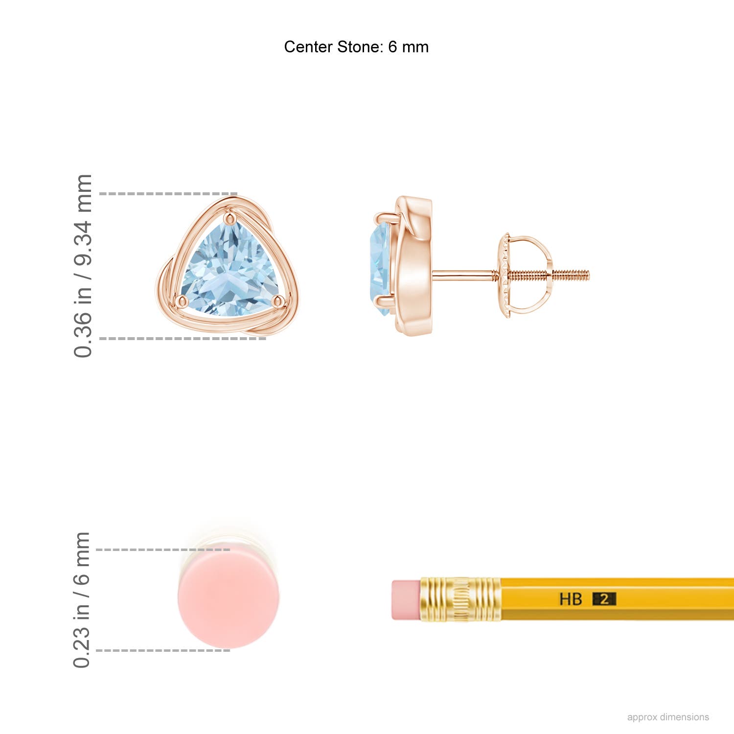 AA - Aquamarine / 1.2 CT / 14 KT Rose Gold