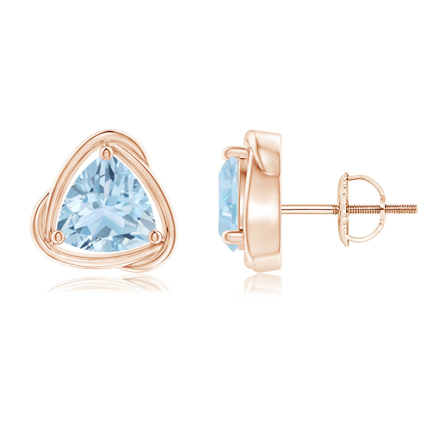 AA - Aquamarine / 2 CT / 14 KT Rose Gold