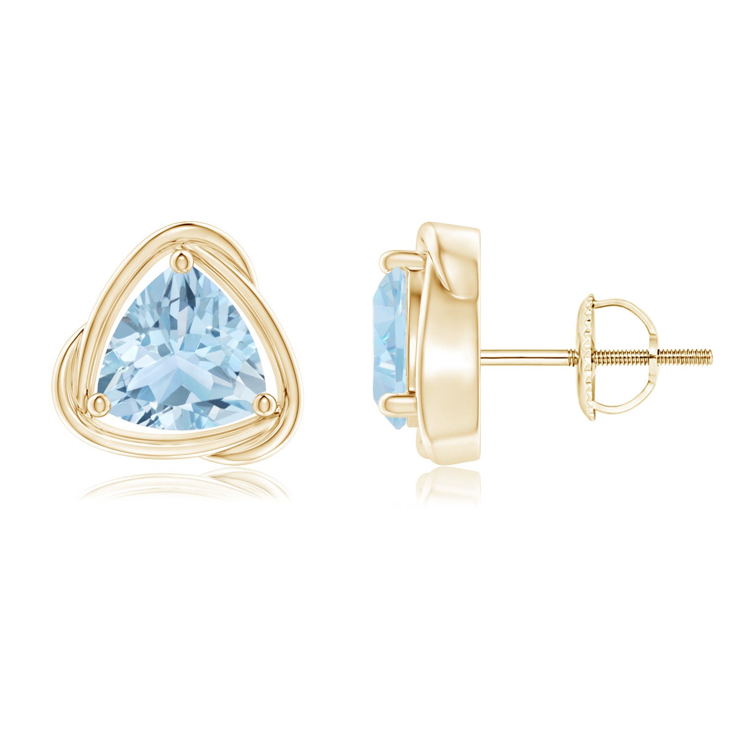 AA - Aquamarine / 2 CT / 14 KT Yellow Gold