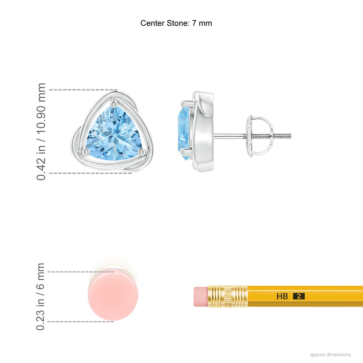 AAAA - Aquamarine / 2 CT / 14 KT White Gold