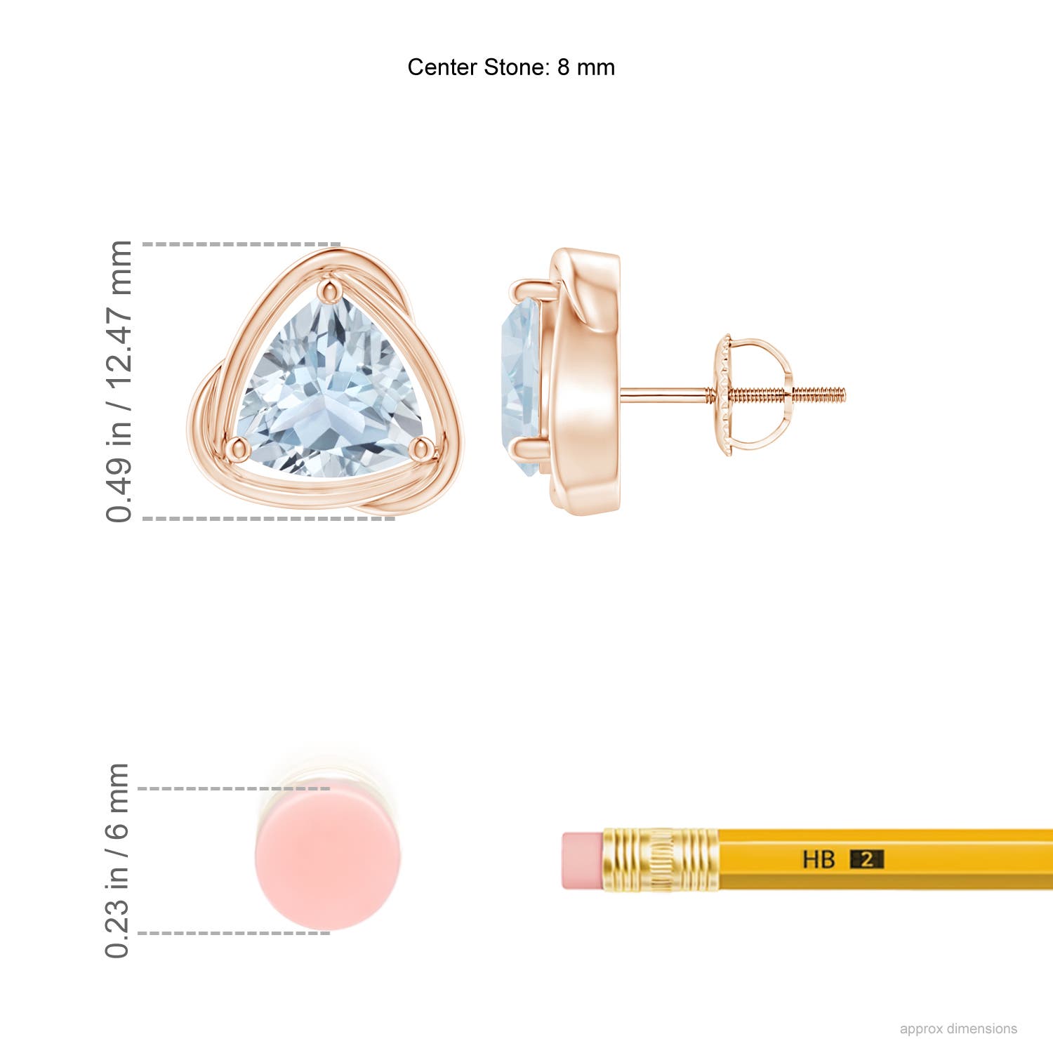 A - Aquamarine / 2.8 CT / 14 KT Rose Gold