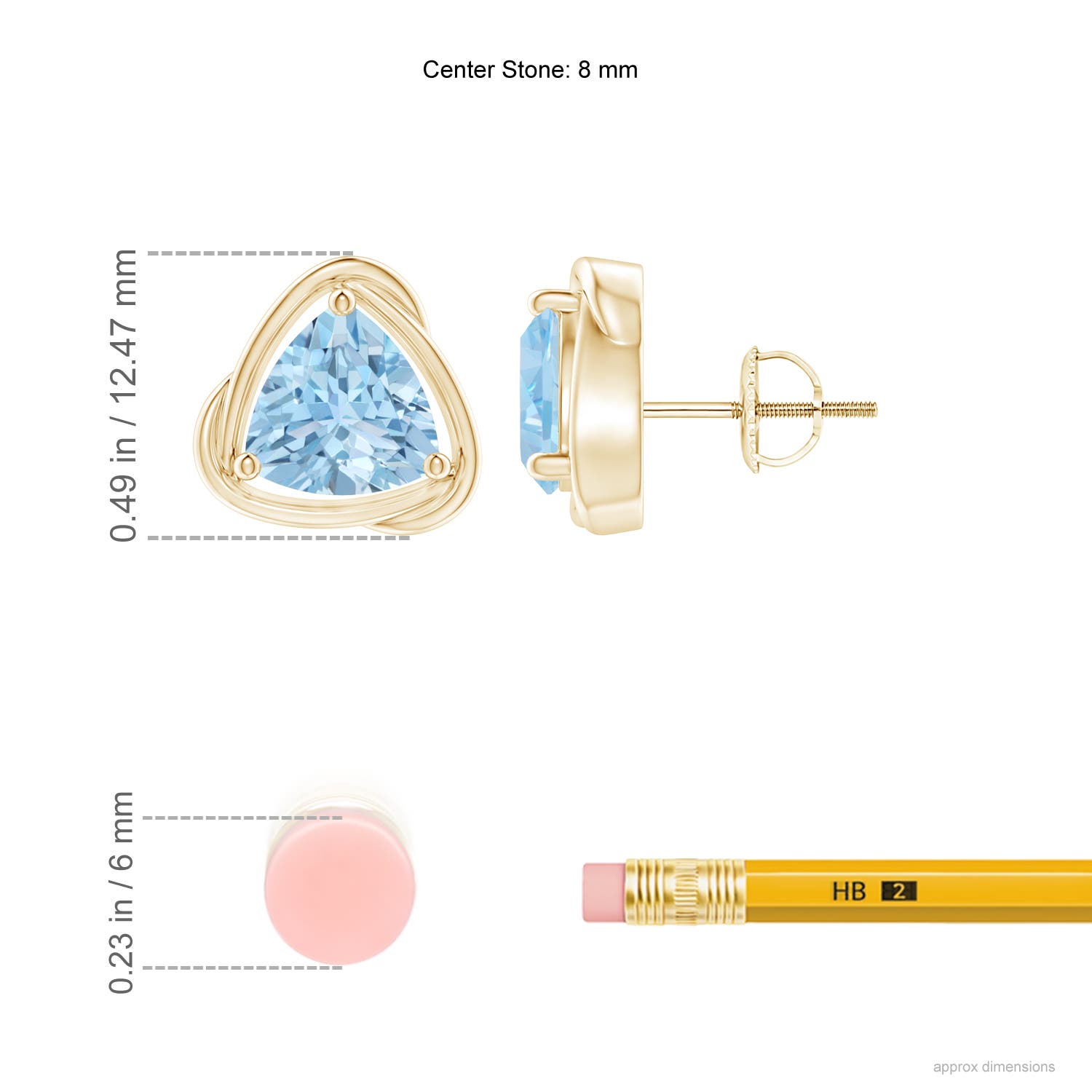 AAA - Aquamarine / 2.8 CT / 14 KT Yellow Gold