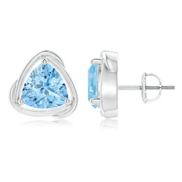 Trillion Aquamarine Fashion Earrings
