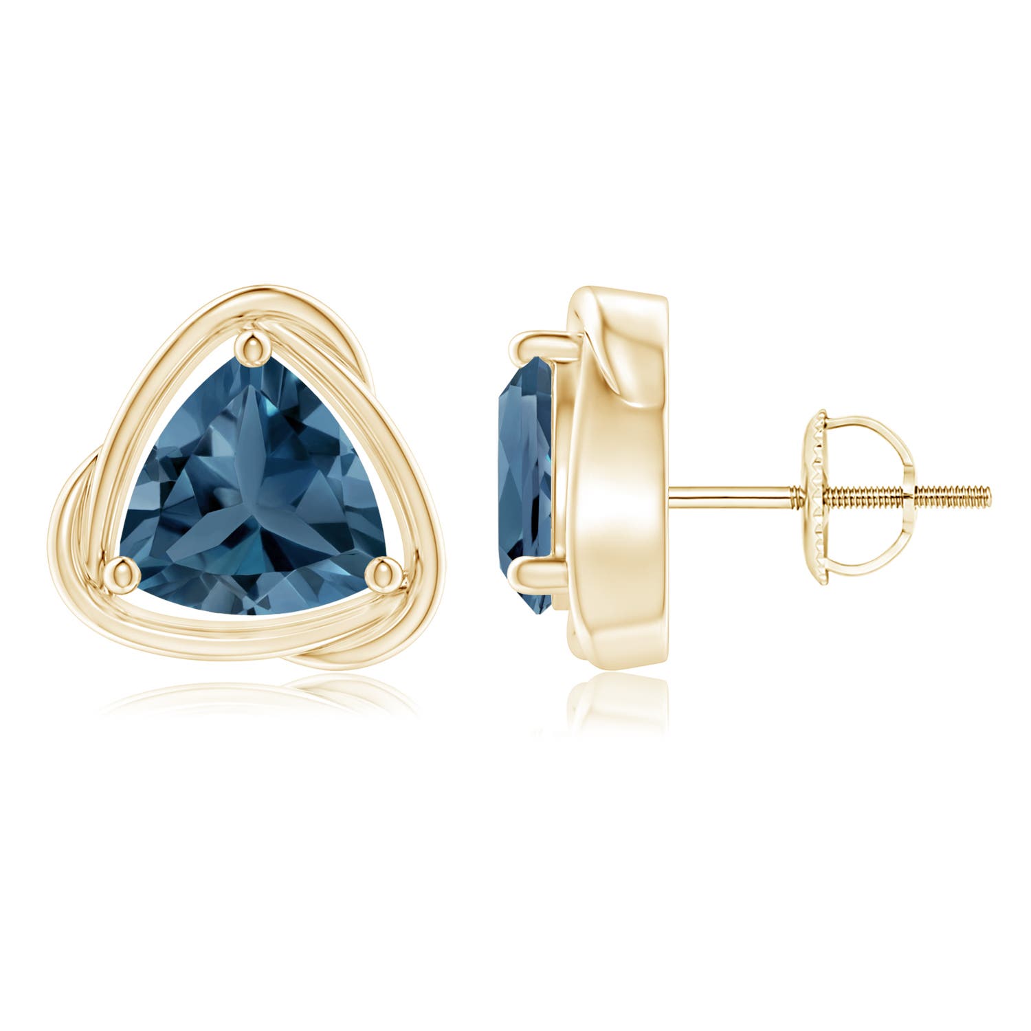 A - London Blue Topaz / 4.4 CT / 14 KT Yellow Gold