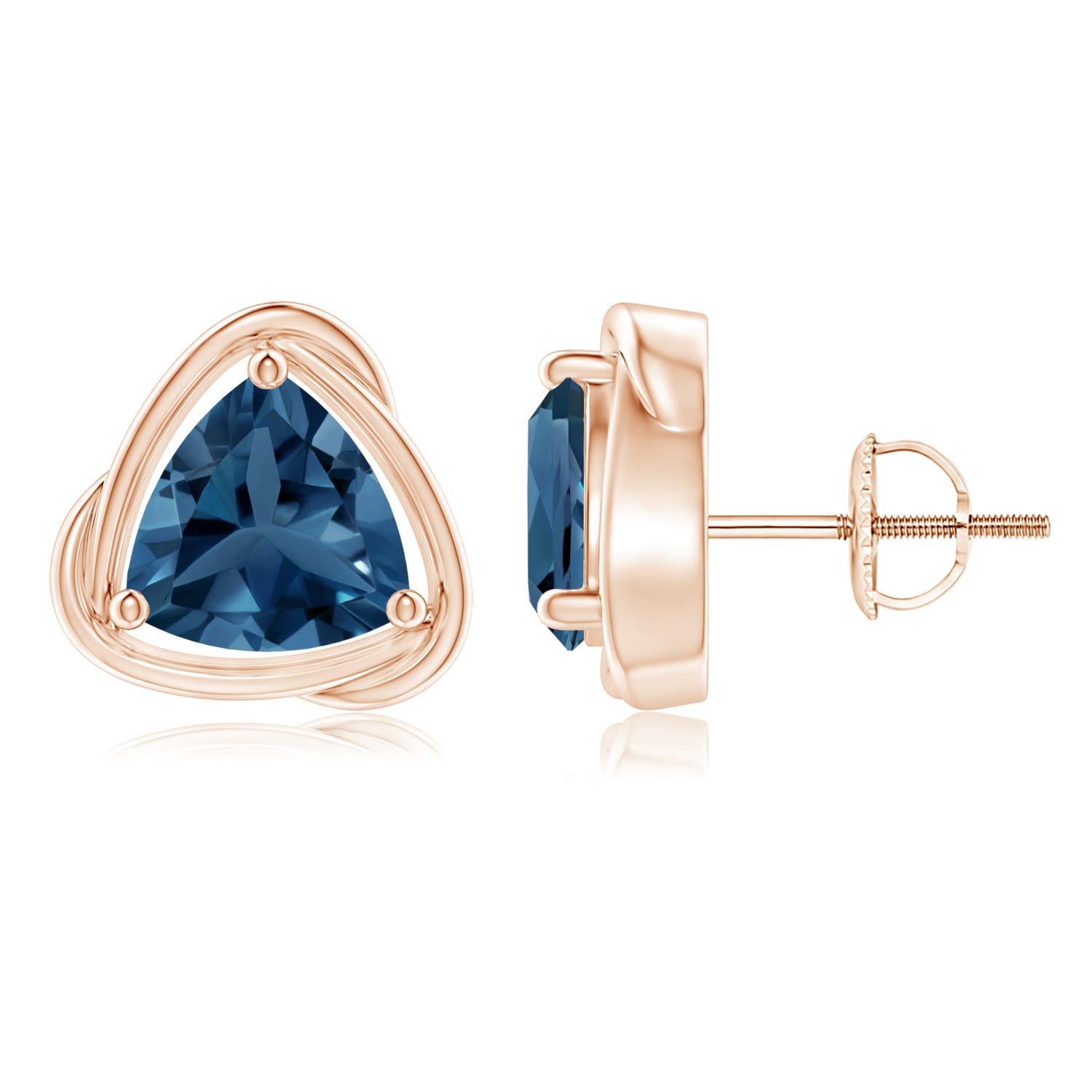 AA - London Blue Topaz / 4.4 CT / 14 KT Rose Gold