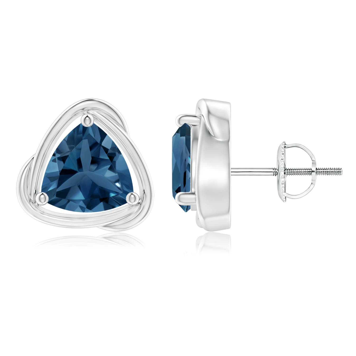 AA - London Blue Topaz / 4.4 CT / 14 KT White Gold