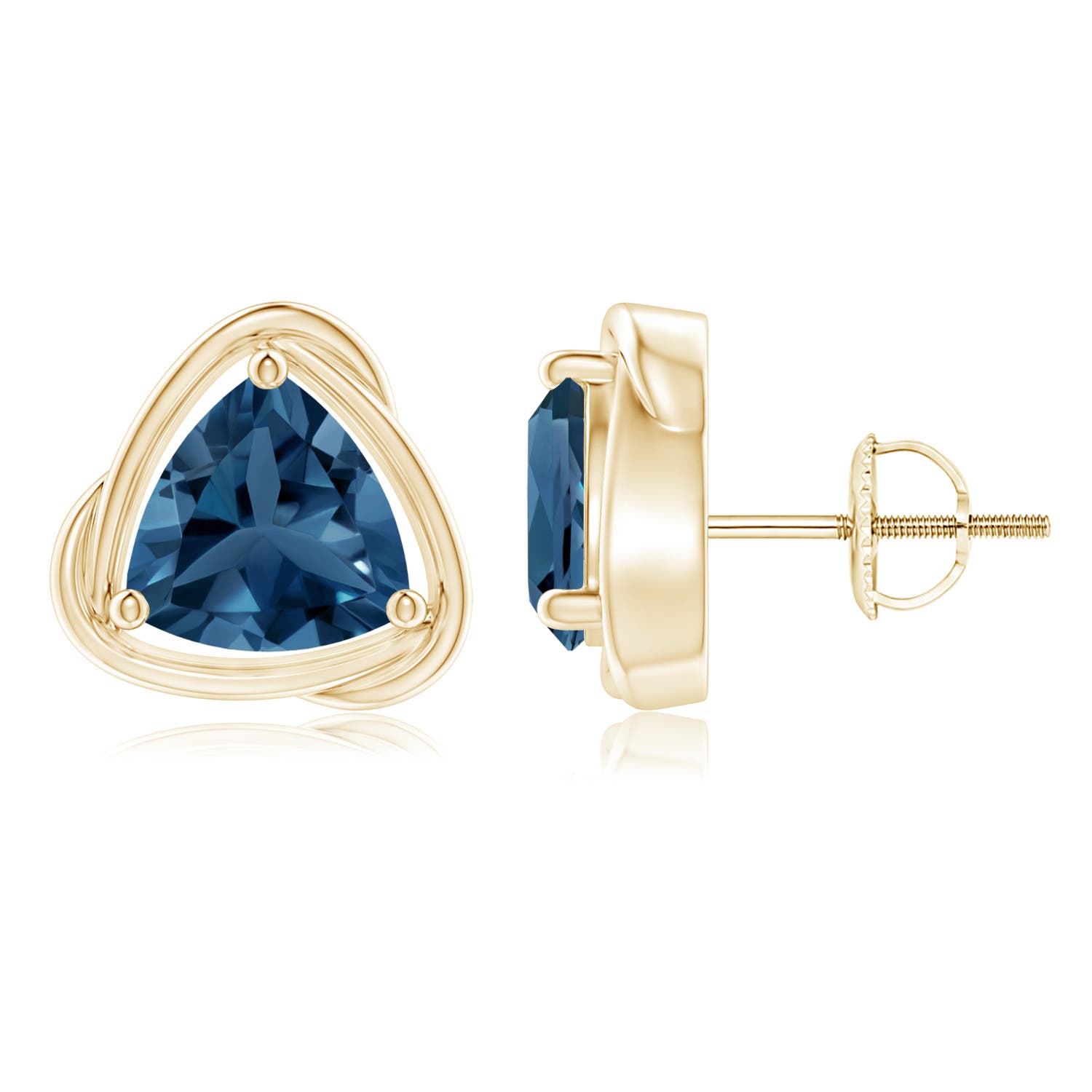 AA - London Blue Topaz / 4.4 CT / 14 KT Yellow Gold