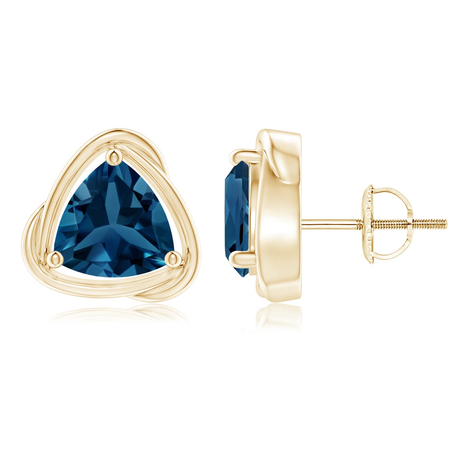 AAA - London Blue Topaz / 4.4 CT / 14 KT Yellow Gold