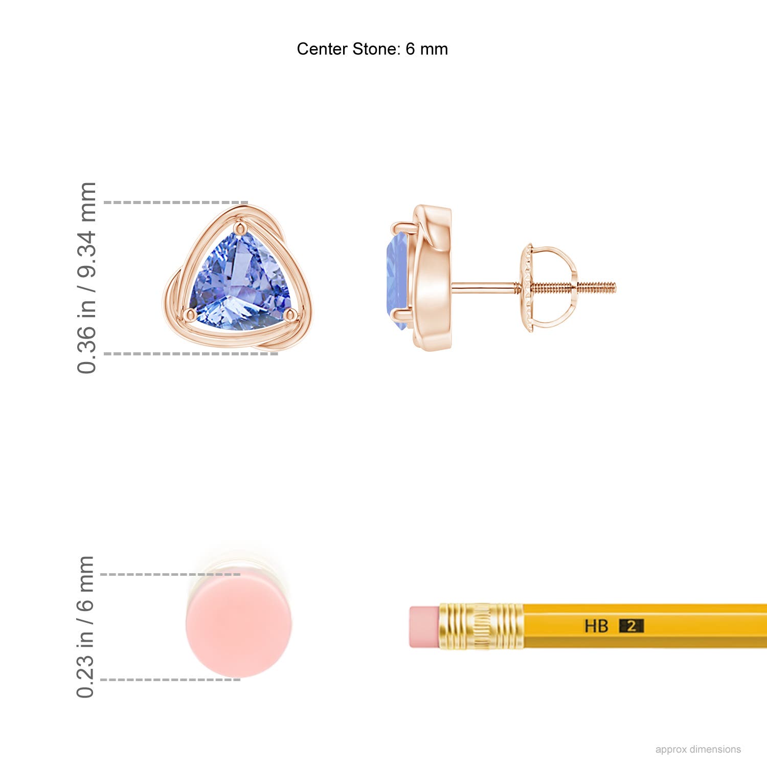 A - Tanzanite / 1.5 CT / 14 KT Rose Gold