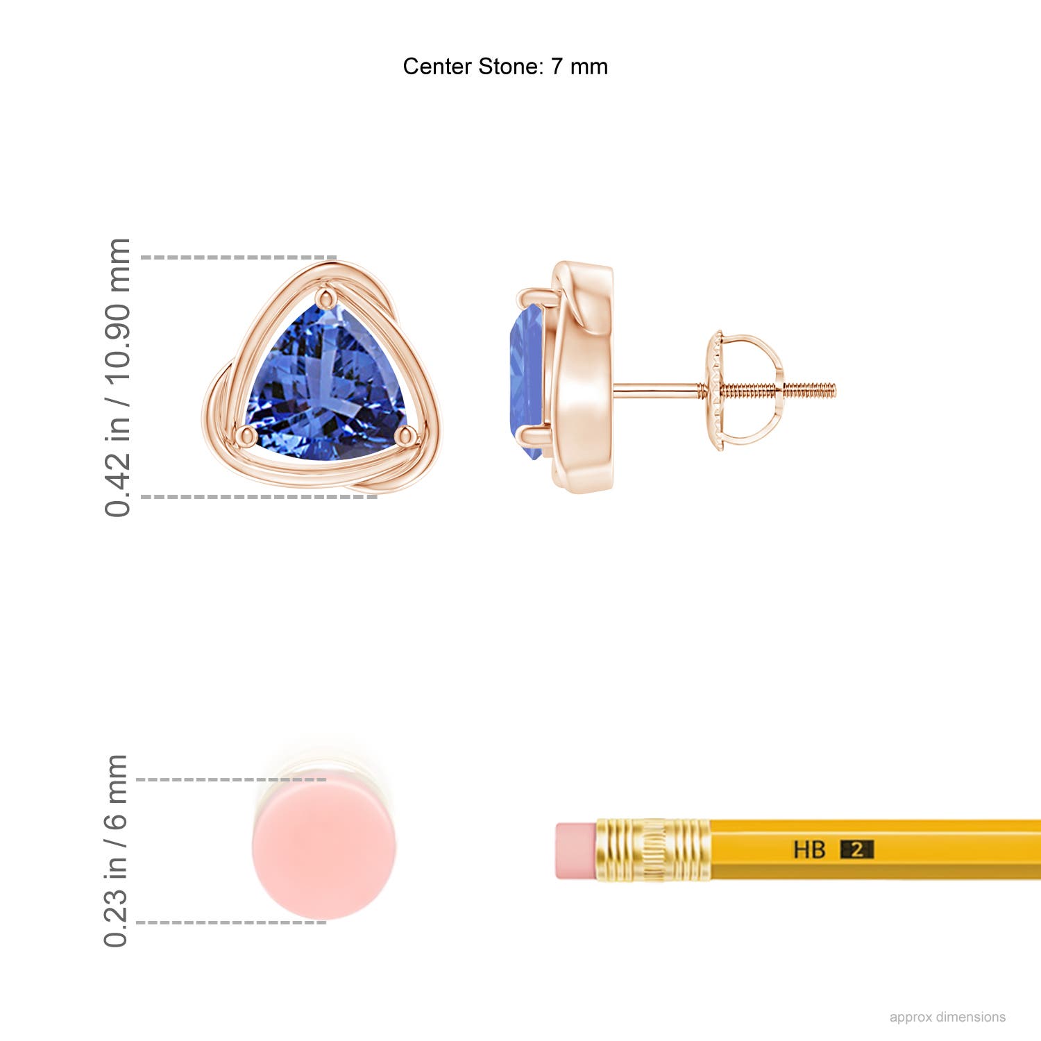 AA - Tanzanite / 2.4 CT / 14 KT Rose Gold