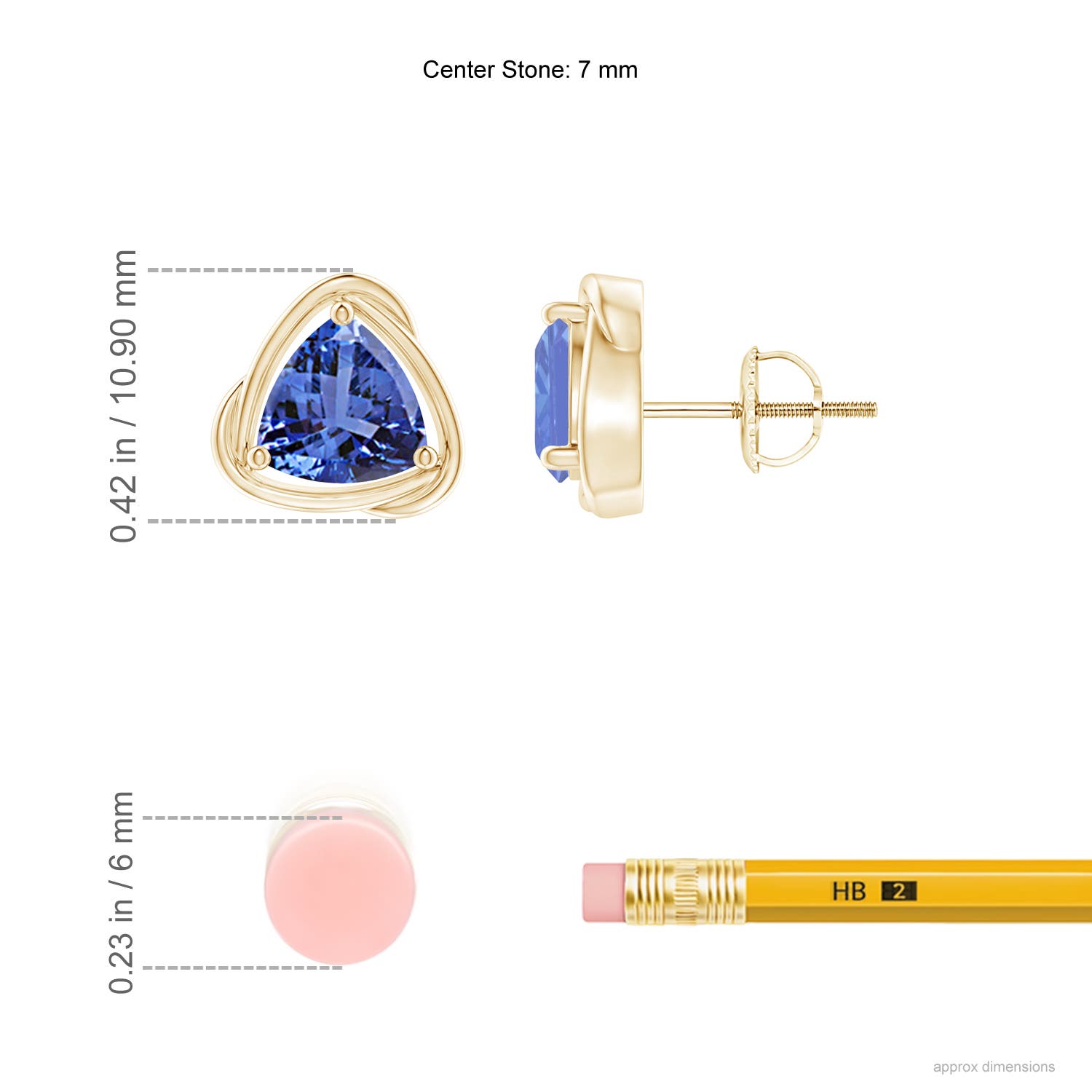 AA - Tanzanite / 2.4 CT / 14 KT Yellow Gold