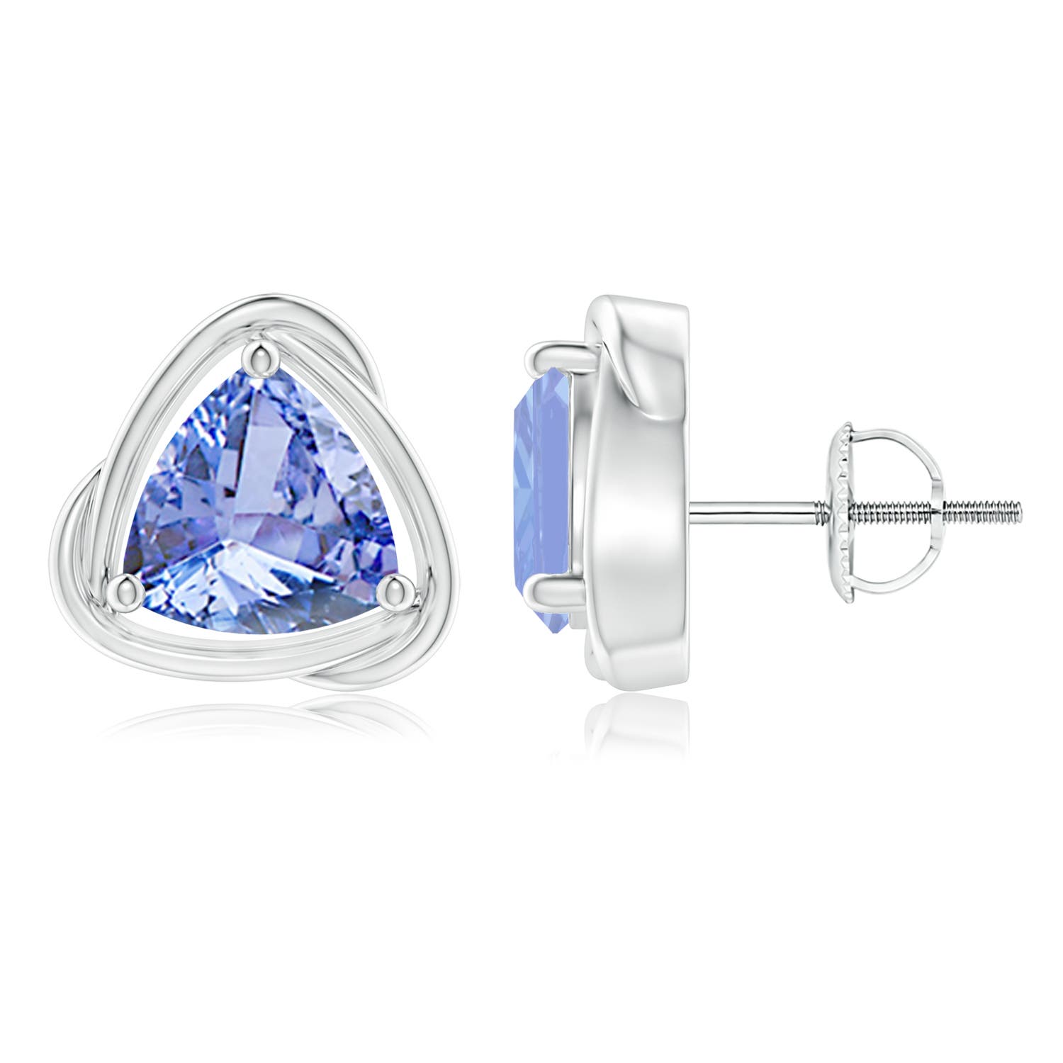 A - Tanzanite / 3.6 CT / 14 KT White Gold