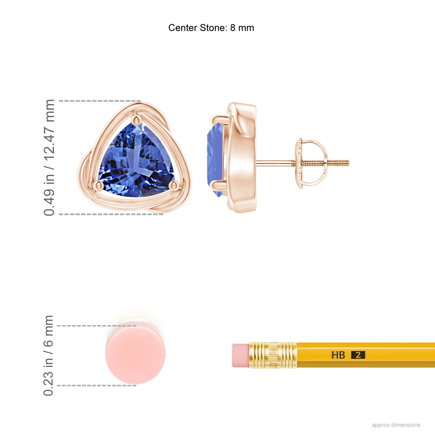 AA - Tanzanite / 3.6 CT / 14 KT Rose Gold