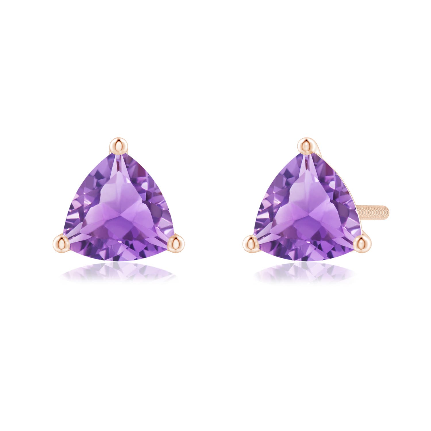 A - Amethyst / 0.8 CT / 14 KT Rose Gold